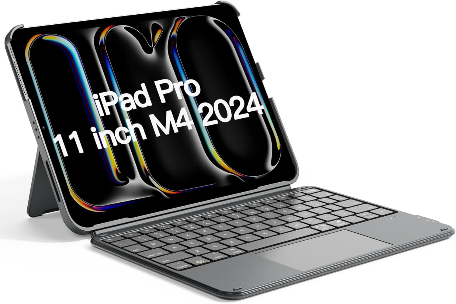 Inateck Case with Keyboard, Ultralight Keyboard for Ipad 10/11 Gen A16 2025 11 Inch, 11" Ipad Air 6 M3/M2 (2025/2024), Air 5/4, Pro 11 4/3/2/1, Detachable, with Touchpad, QWERTY, Acetouch KB04122