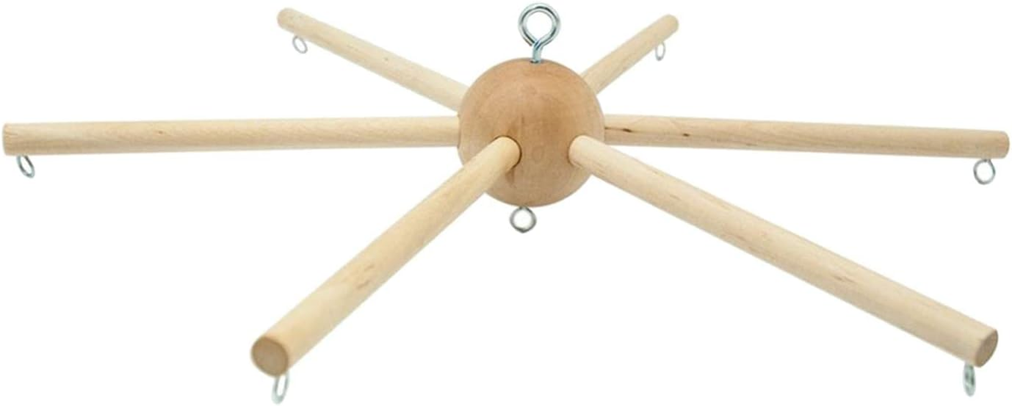 Vaveren Baby Wooden Mobile Hanger Crafts Pendant Props for Wall Hanging Infant Home Bedroom image number 4