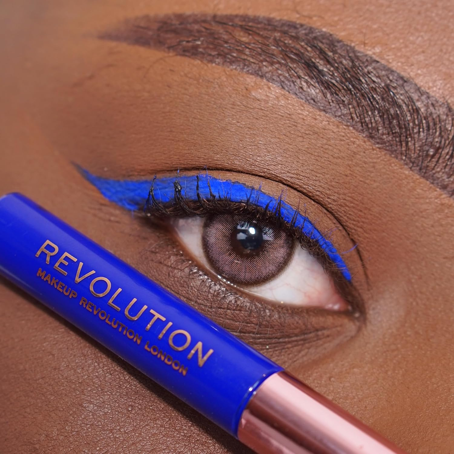 Revolution Super Flick Liquid Eyeliner 4.5 Ml, Blue - Blue image number 3