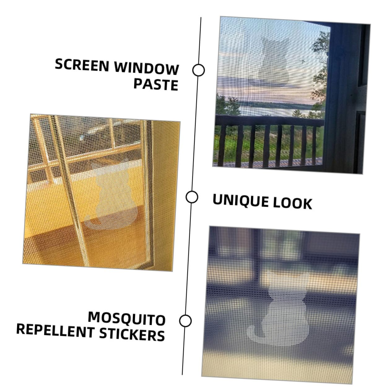 Jojofuny 20Pcs Window Screen Repair Patches Decorative Screen Patches for Insect Prevention image number 2