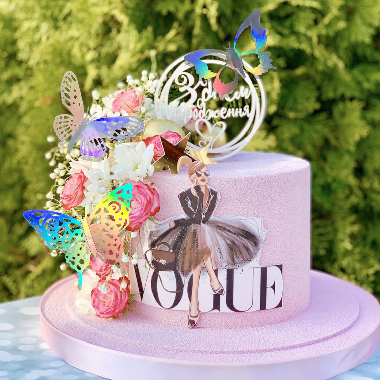 3D Hollow Butterfly Wall Sticker, 36Pcs Laser Silver Butterfly Wall Decoration Wall Sticker for Bedroom Wall Decal, Party Decoration, Boys and Girls