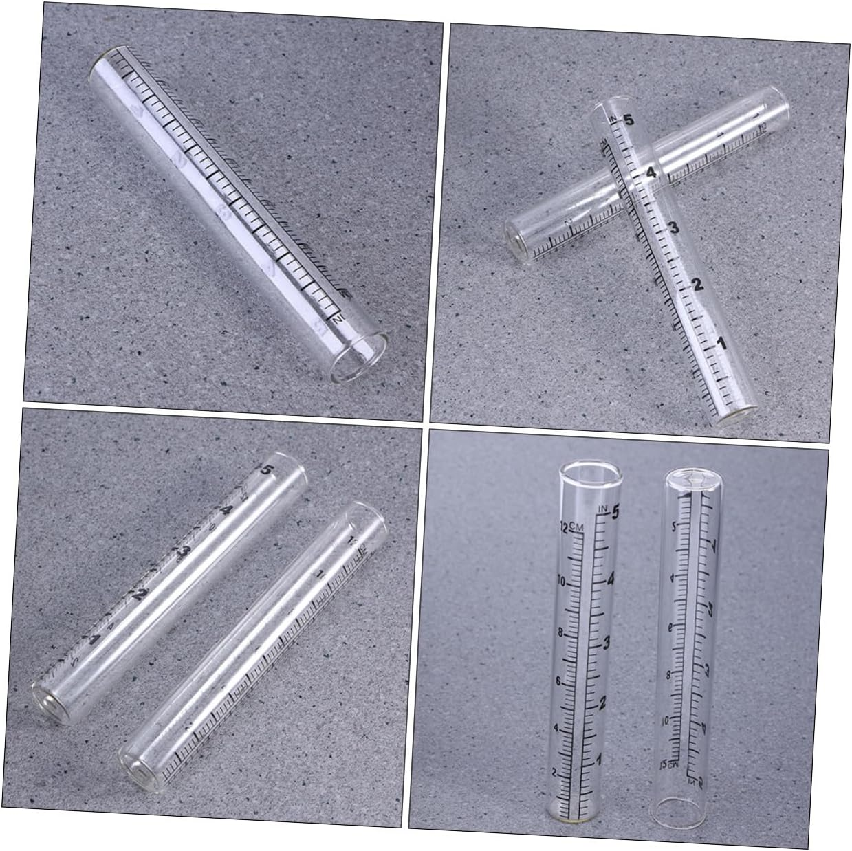 Bestonzon 4Pcs Glass Rain Gauge Measuring Cups Transparent Outdoor Rainfall with Clear Scale for Garden Precipitation Measurement image number 3