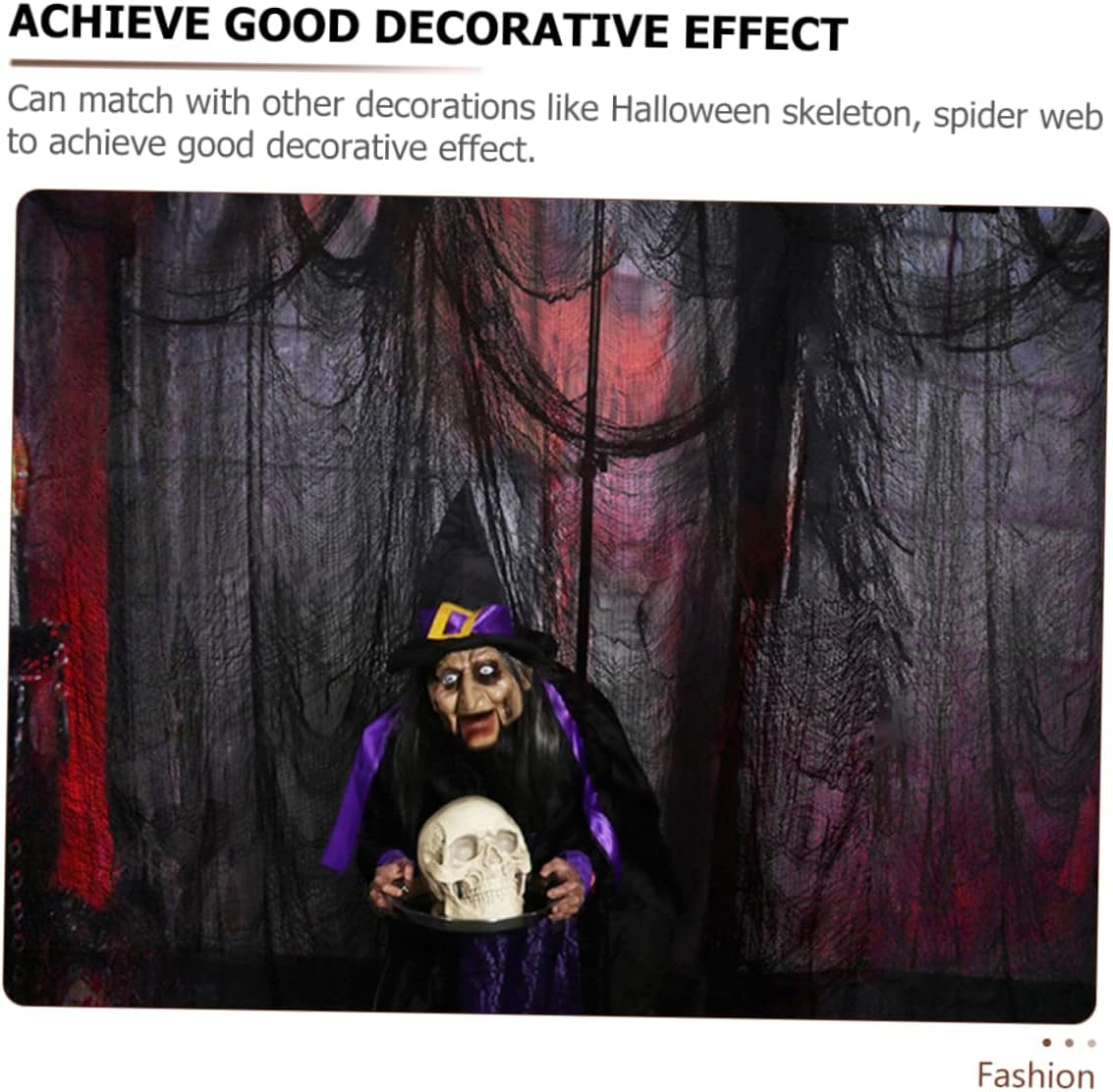 Halloween Spooky Gauze Decoration Creepy Cloth for Terror Atmosphere Layout for Photo Props and Halloween