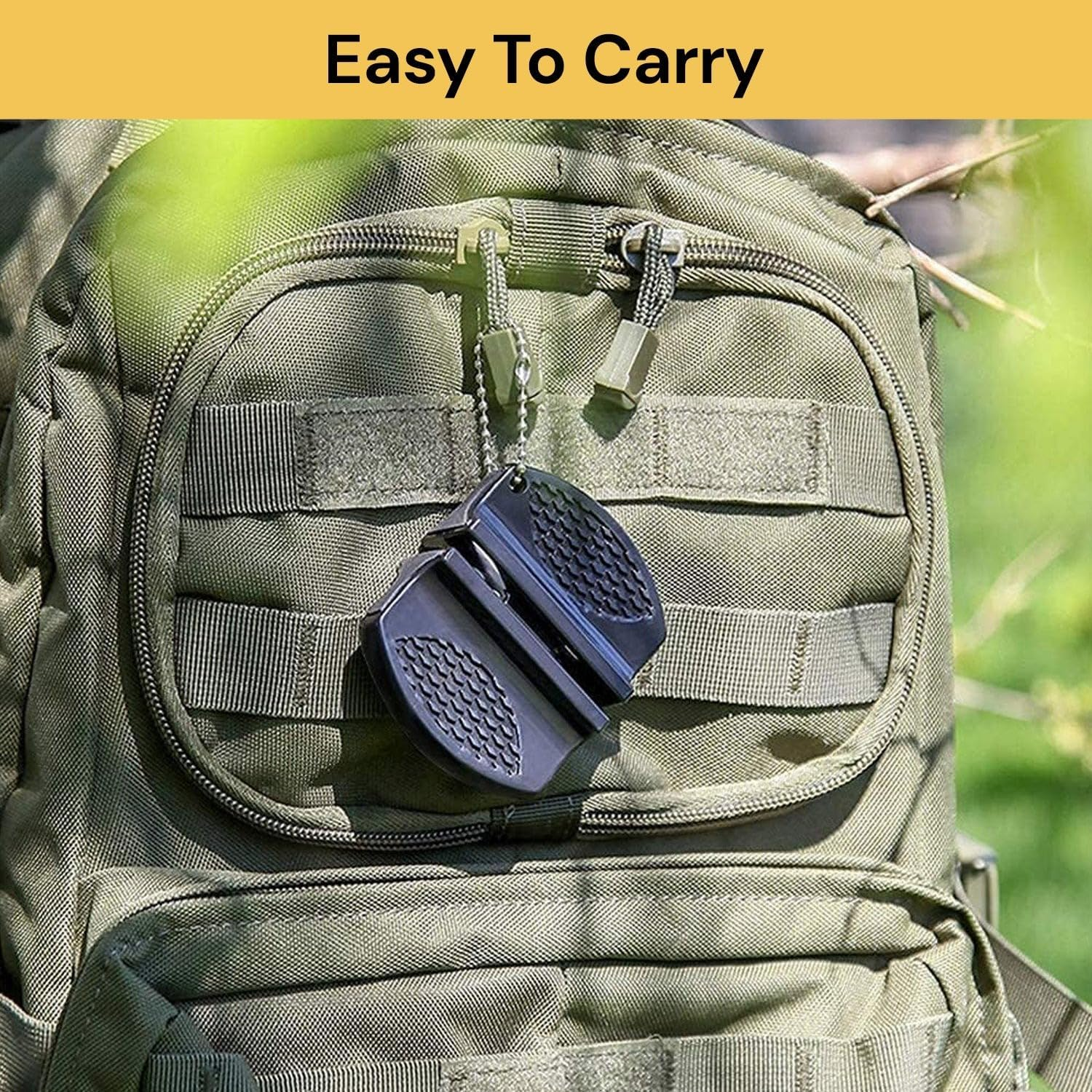 EZONEDEAL Pocket Knife Sharpener - Portable Mini Kitchen Knife Sharpener, Pocket Knife Sharpening Tool for Mountaineering Camping image number 1