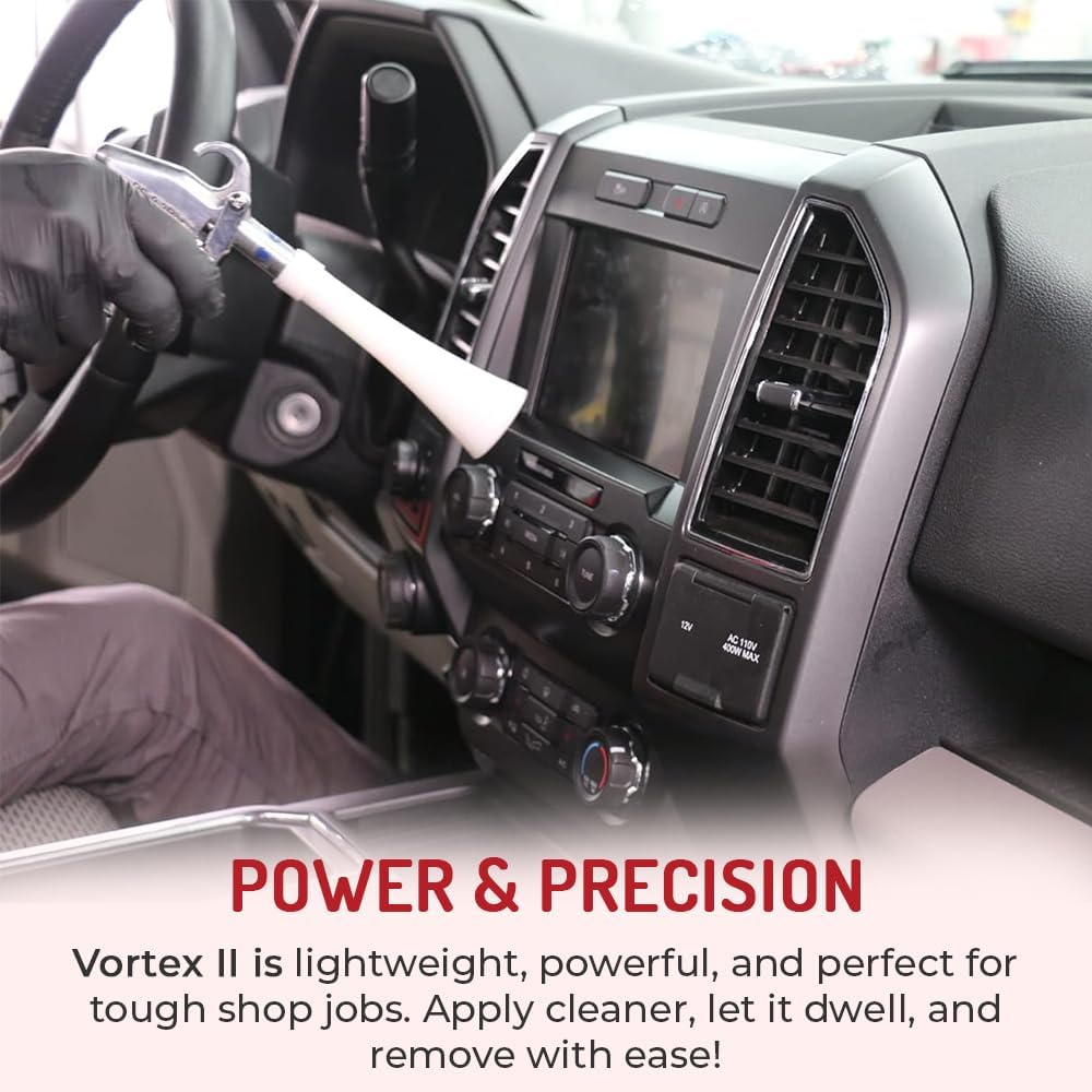 HI-TECH Vortex II Cleaning Gun - Quickly Blasts Dirt and Dust from Surface - Works with Air Compressor between 60 and 90 Psi
