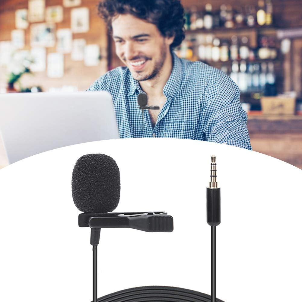 Naroote Mini Lapel Mic APS Advanced Material Collar Microphone Durable for Camera and Computer Voice Chat, Speech, Conference, Interview, Etc image number 1