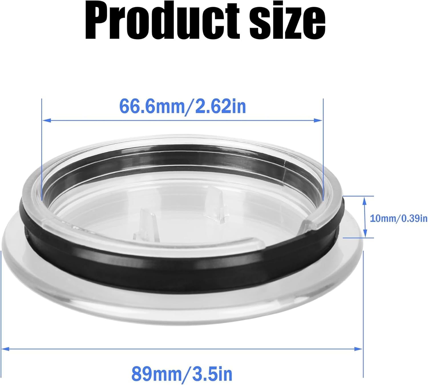 2 Pcs Milk Frother Transparent Lid,Milk Frother Lid for Nespresso Aeroccino 3 3R,Milk Foam Confidential Seal Replacement Lid,3593 & 3594 Seal Parts image number 3