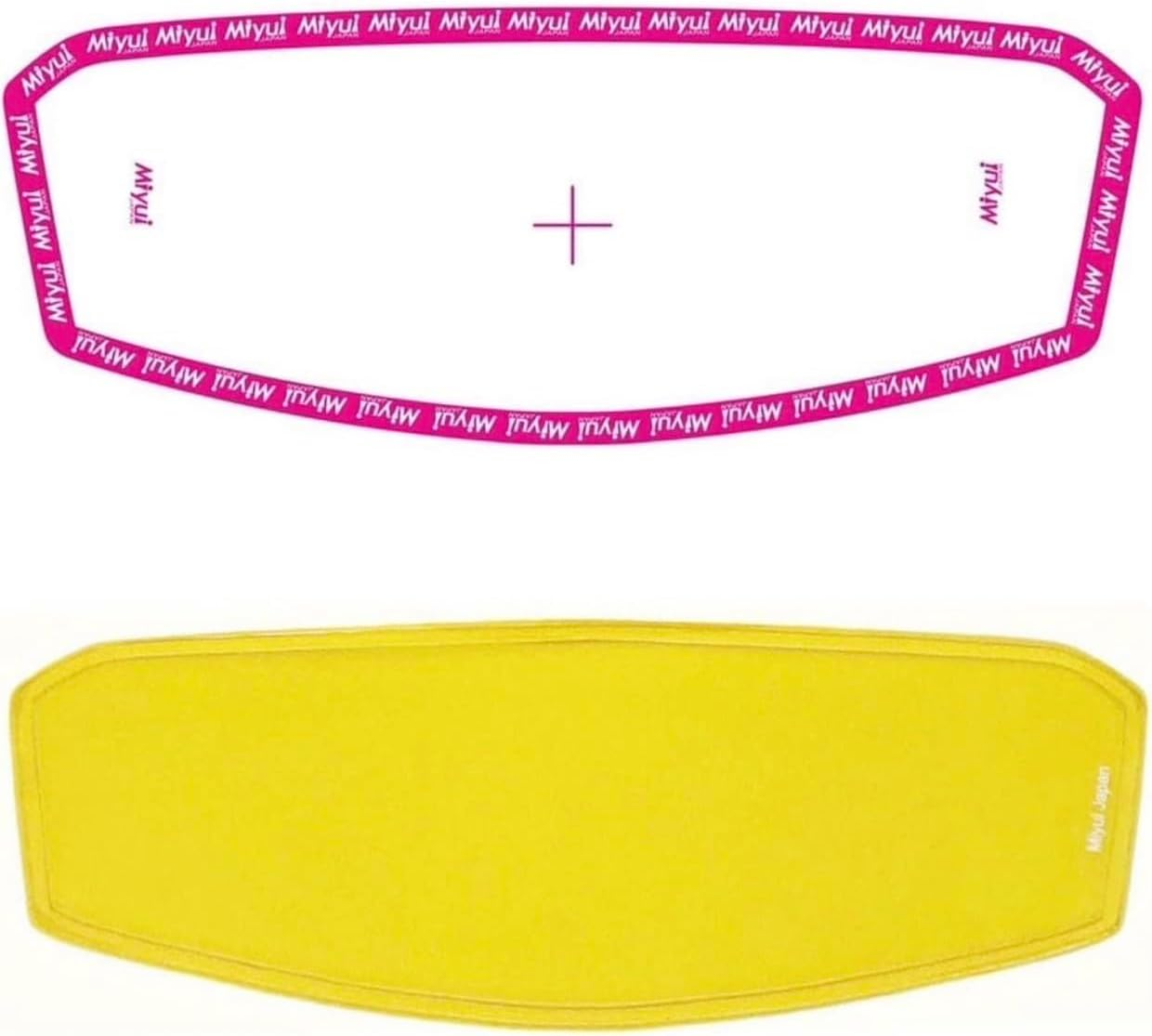 MIYUI JAPAN Universal Motorcycle Helmet Shield Anti-Fog Film Yellow Night Vision Visor Lens Insert Fog Proof 9.7 Cm X 25.5 Cm image number 1