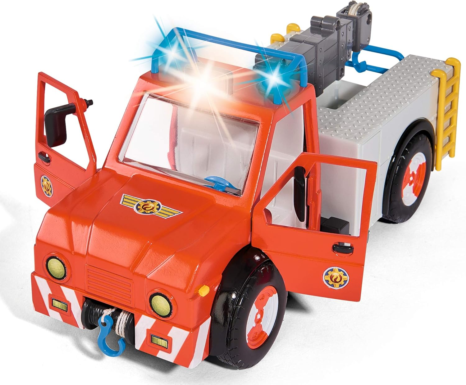 Simba 109258280 "Fireman Sam - Phoenix Rescue Vehicle Playset with Figurine and Horse image number 1