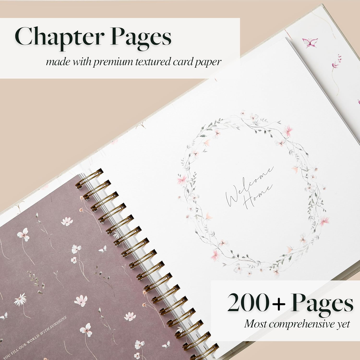 Scribble & Dot&trade; Baby Journal Memory Book | Elegant Keepsake for Newborn to Age 5 | Gift-Ready with Tissue Wrap & Box | Perfect for Showers & Pregnancy Gifts image number 4