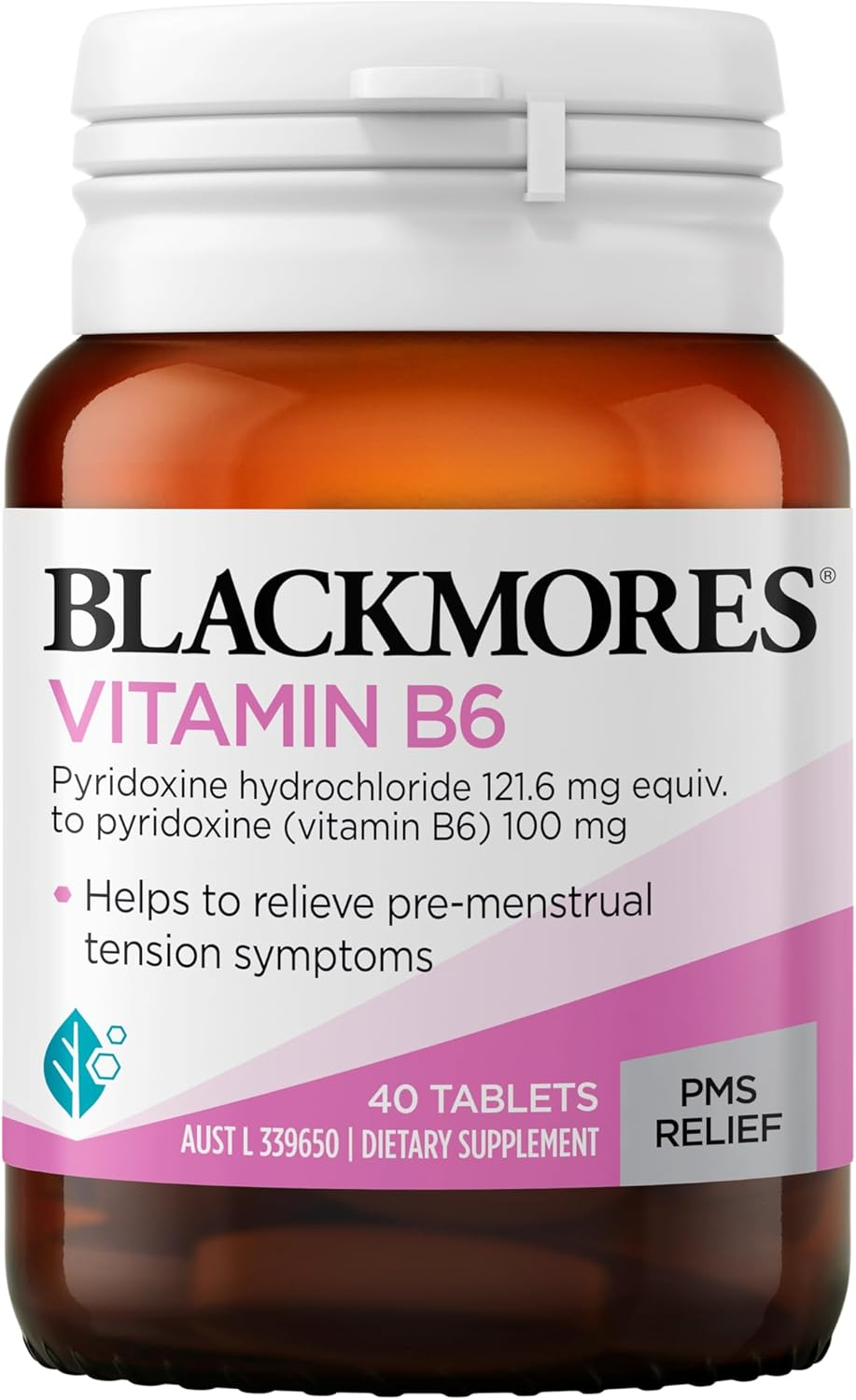 Blackmores Vitamin B6 | Helps Relieve Symptoms of Pre-Menstrual Tension in Women | 40 Tablets image number 5