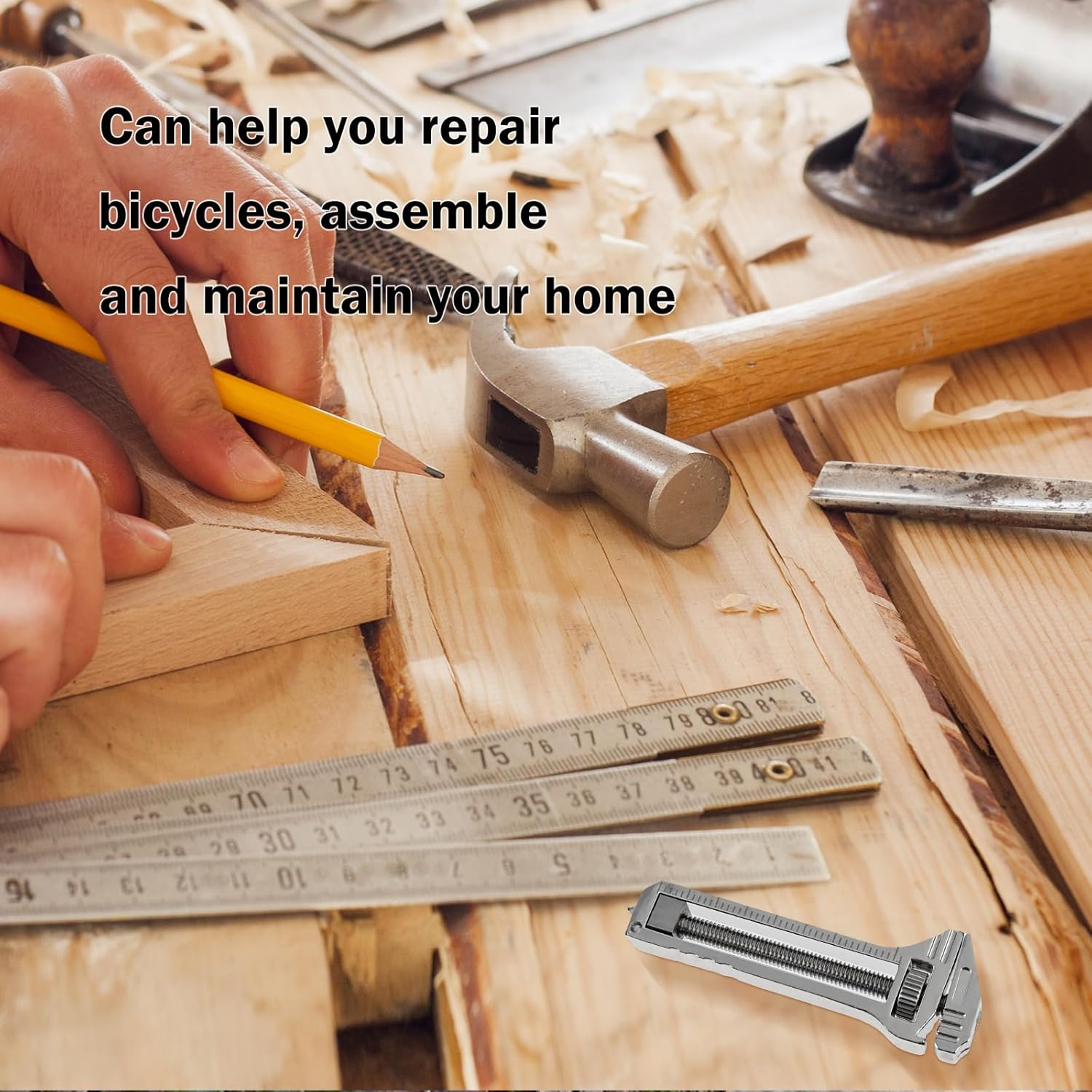 Mini Multitool Wrench, 1Pc Multi-Tool Wrench Pocket Wrench,Compact Multi-Tool Wrench,Mini Titanium Alloy Multi-Tool Wrench,Small Multitool Pocket Wrench,Pocket Multitool Mini Wrench Pocket Wrench image number 3