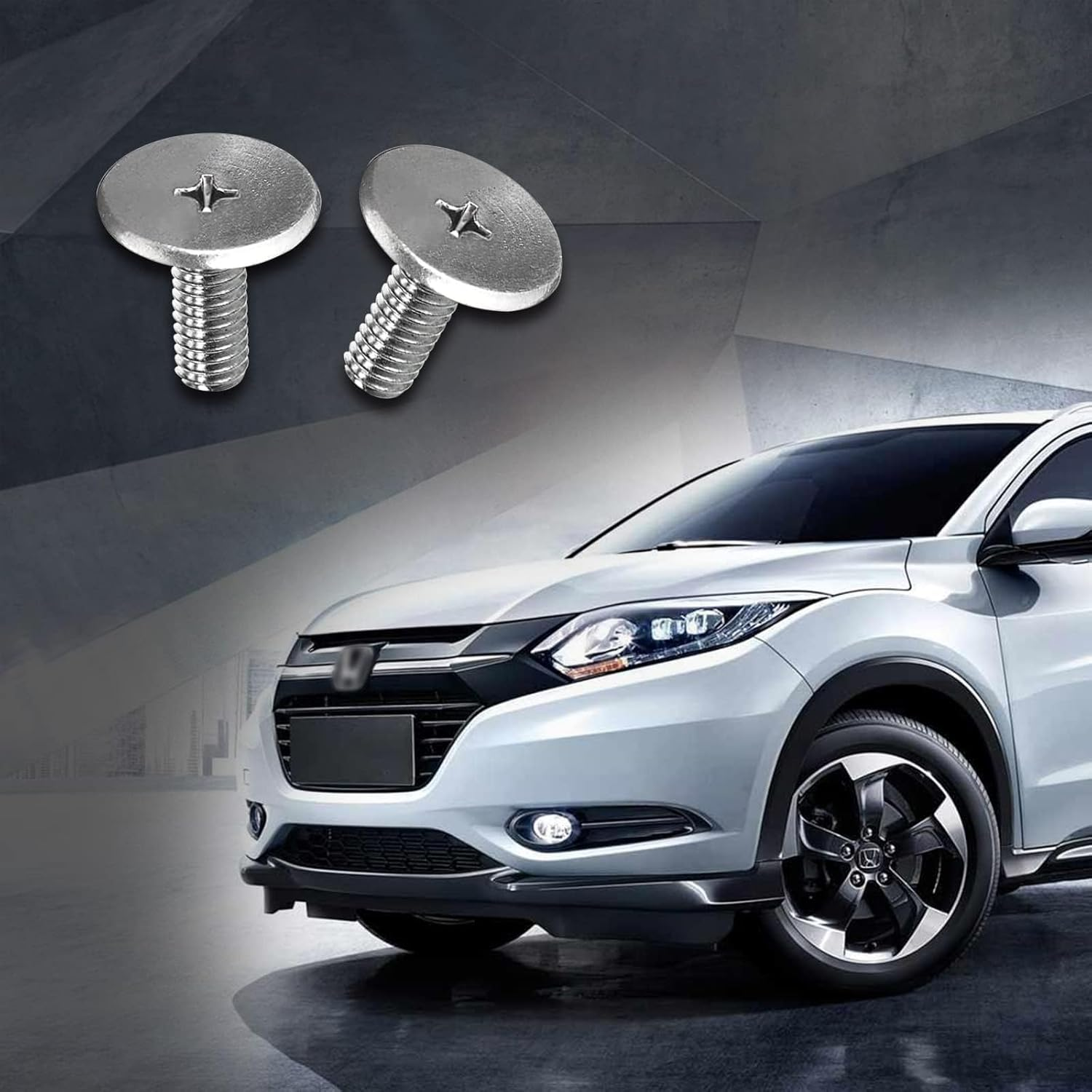 Pack-14 Lower Engine Cover Pin Screw, Engine Splash Shield Hardware Screw and Access Clip, Compatible with Honda Accord Civic CR-V 90674-TY2-A01 90105-TBA-A00 (Silver) image number 1