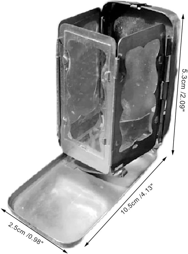 Folding Pocket Candle Lantern,Portable Stainless Steel Mini Lantern,Punk Vintage Folding Candle Lantern,2025 New Small Pocket Candle Lantern for Camping, Hiking Travel, Unique Gift Idea image number 2