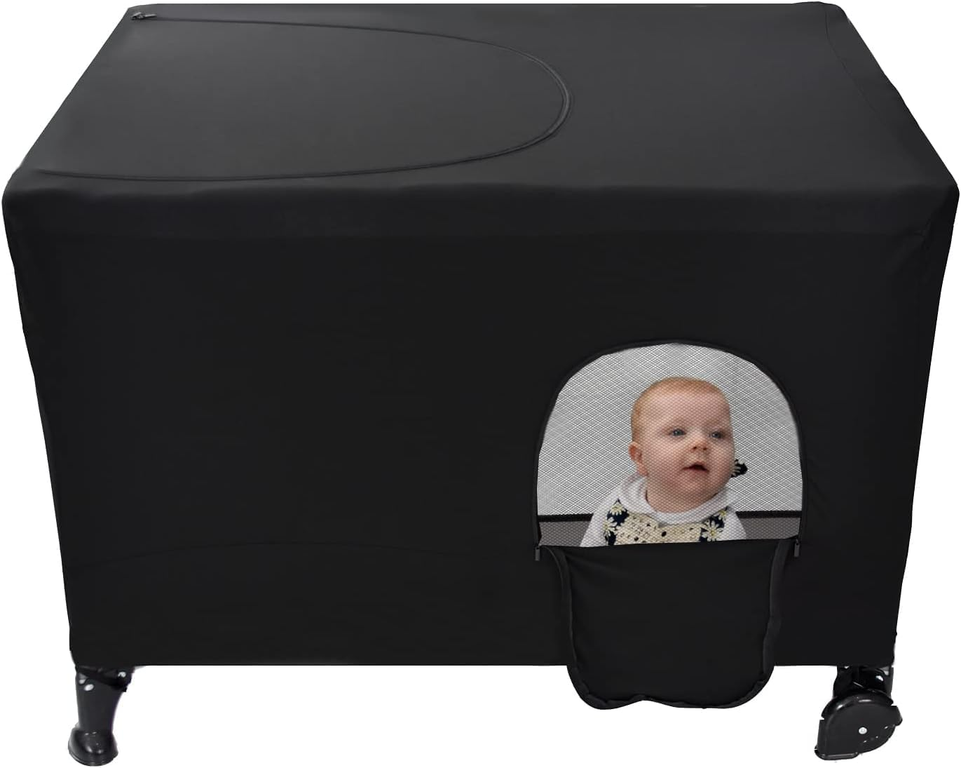 Katai - Premium Pack N Play Blackout Canopy Tent - Travel Accessories for Crib Cover - with 2 Baby Safety Locks image number 1