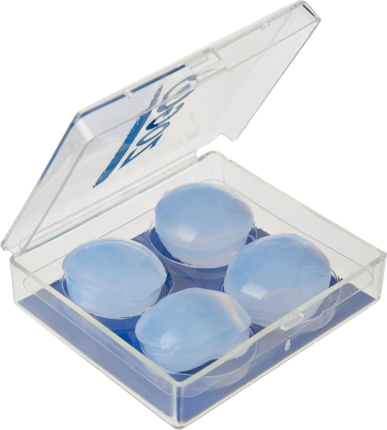 Zoggs Silicone Reusable Ear Plugs for Swimming and Watersports, Clear, Pack of 4