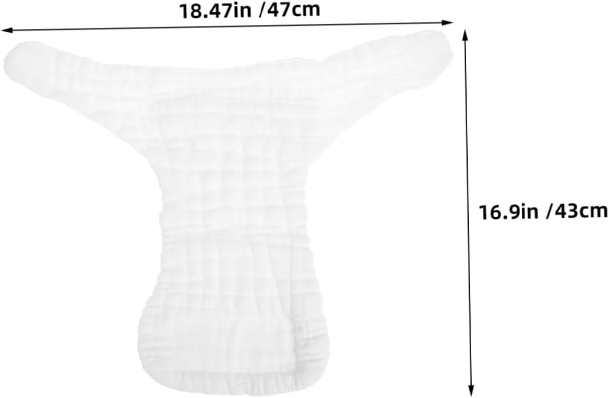 5Pcs Cotton Nappy Liners Boy Girl Diapers Newborns Washable Reusable Soft Nappy Inserts for Toddlers Swim Diaper Inserts image number 3