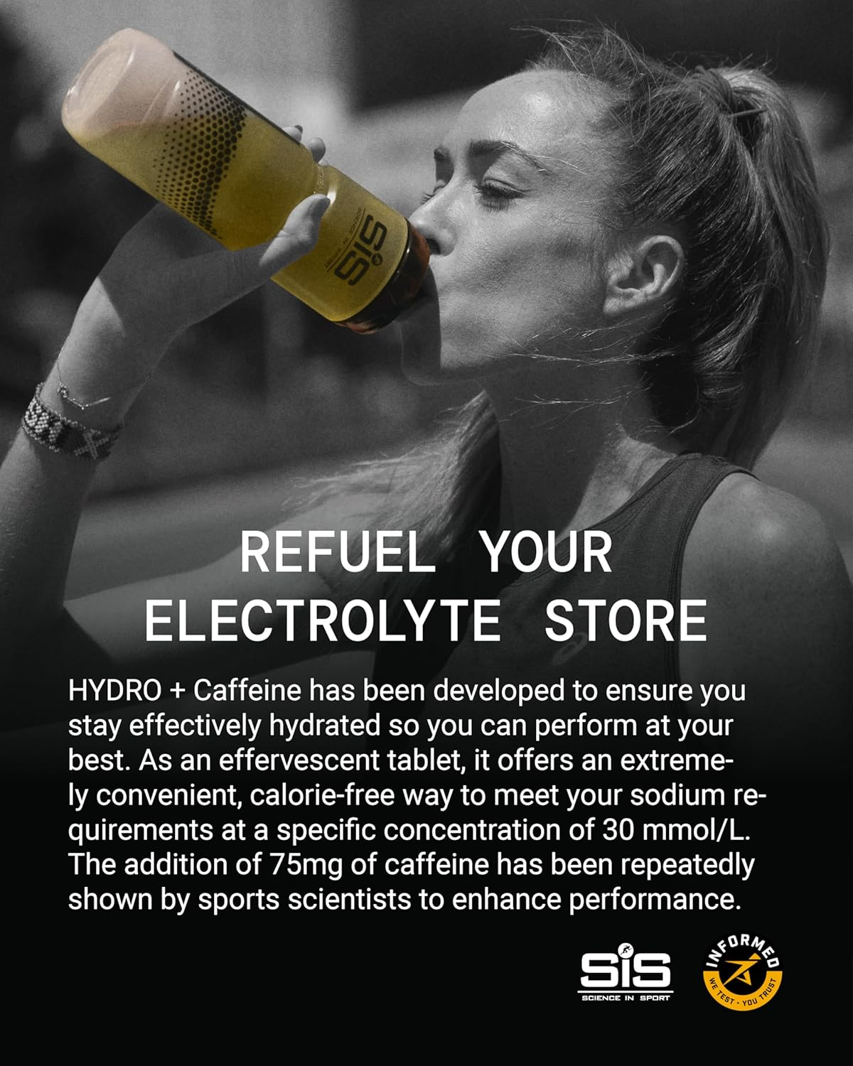 SIS Hydro Electrolyte Tablets - Zero Sugar, Vegan & Gluten-Free Hydration Supports Endurance Energy Drink - Cola Flavour - 20 Effervescent Tablets image number 1