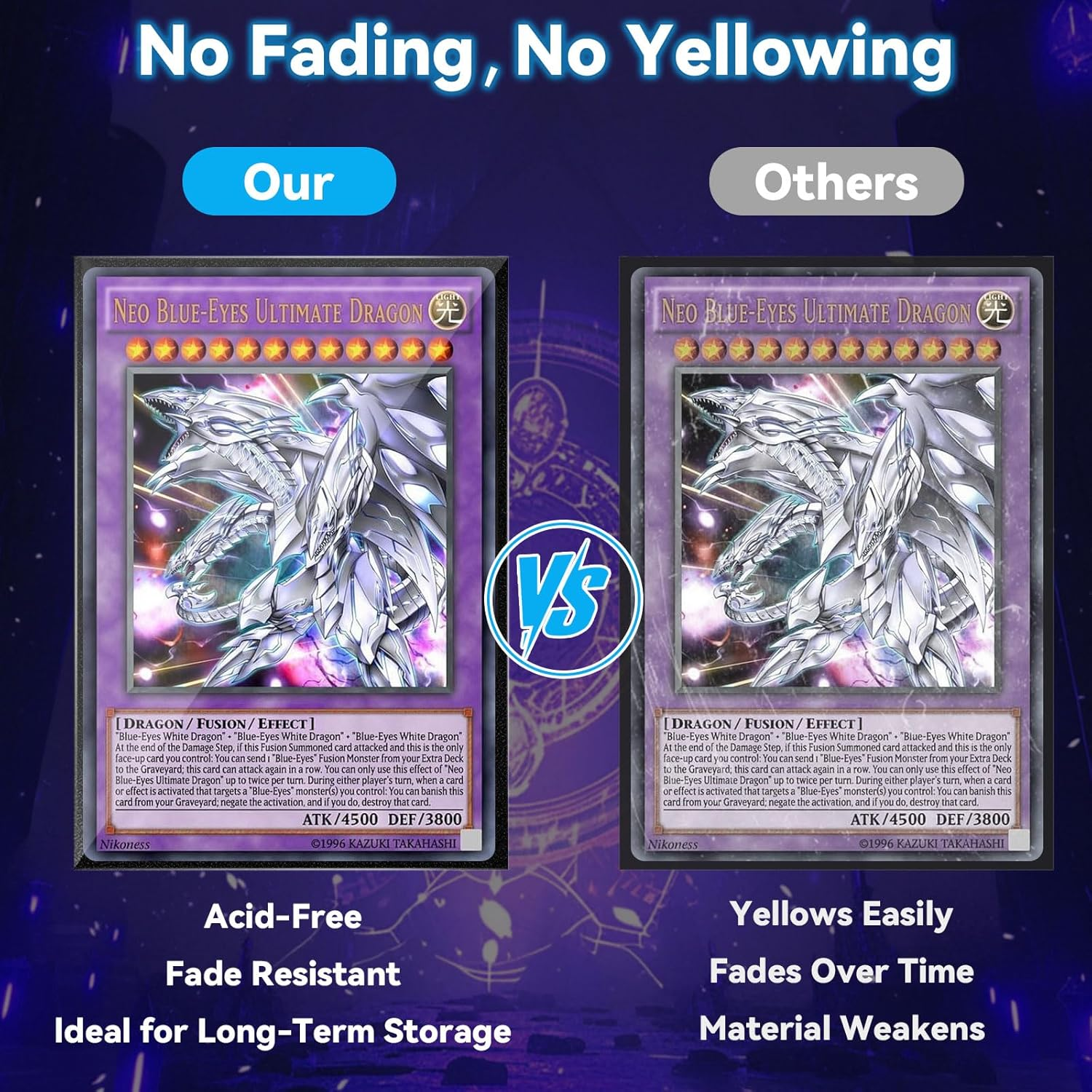 300 Pack Black Card Sleeves Soft &ndash; Cardguard Sleeves for Cards Standard Size Soft Card Protector Sleeves for Trading Cards, Decks, TCG, and Sports Cards Collection Storage 66 X 91Mm image number 6