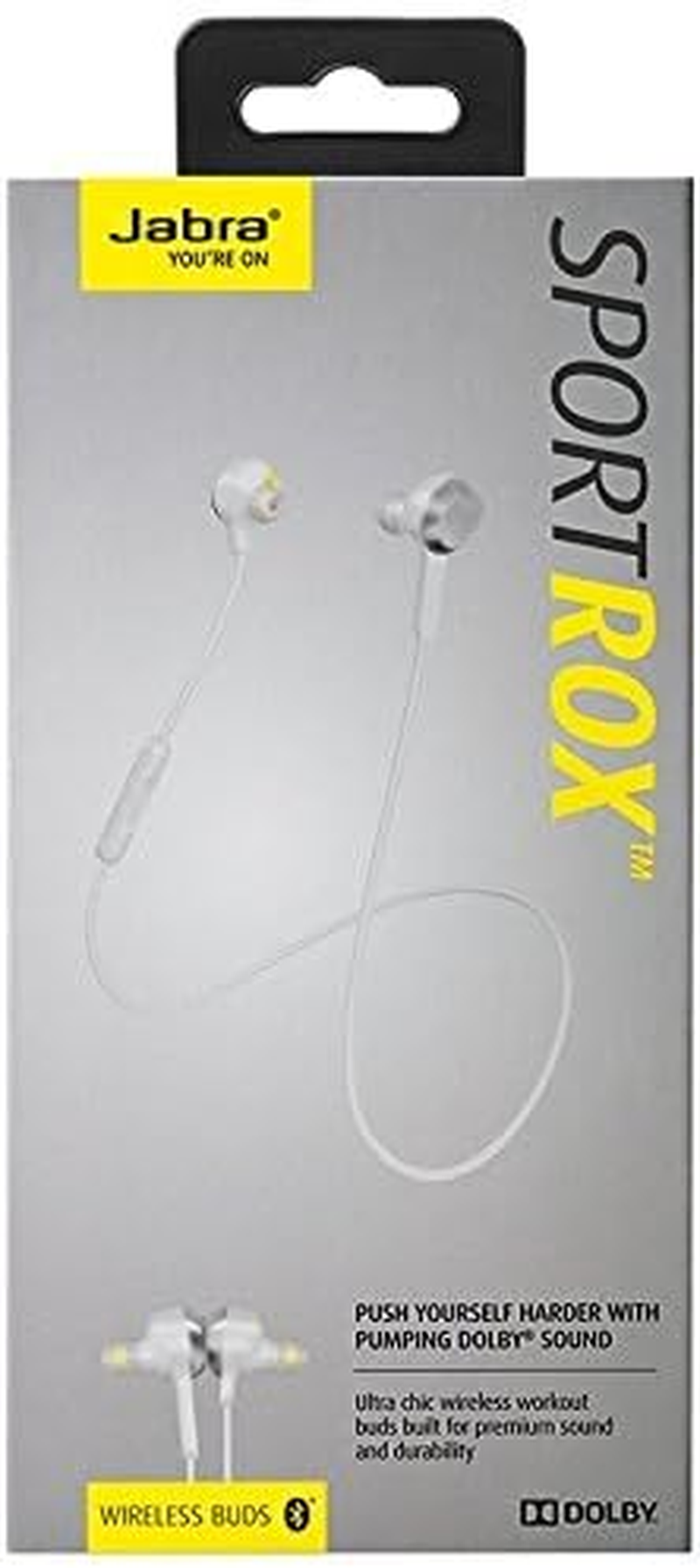 Jabra Sport Rox Wireless Bluetooth Earbuds (White) image number 4