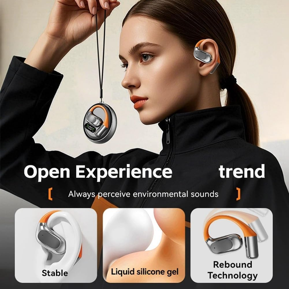 Snblzhef M113 Smart Translator Headset 144-Language AI Translation Earbuds Wireless On-Ear Translator Device Gray image number 5