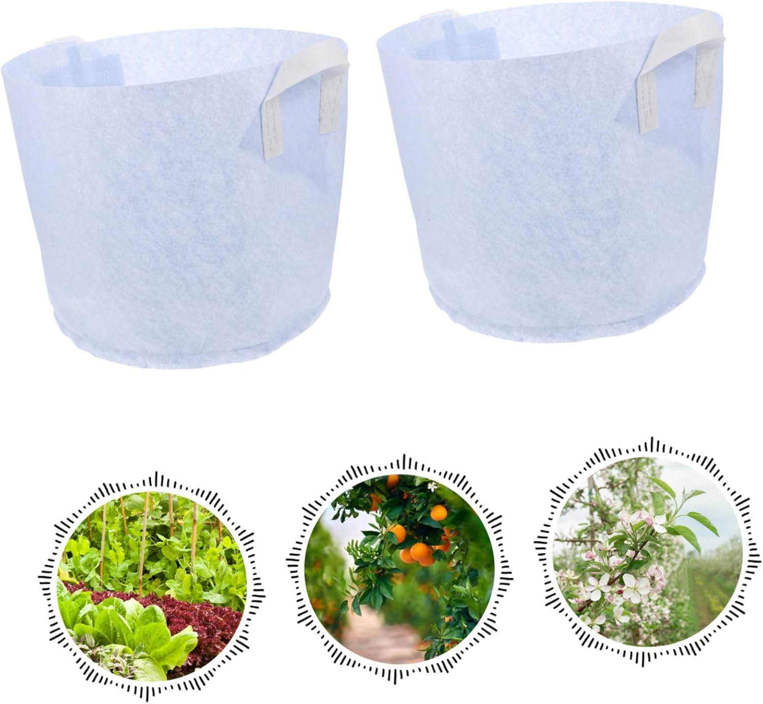 CANIGHT 10Pcs Plant Grow Bags with Handles Potato Grow Bags Fabric Pots Root Container Reusable for Gardening image number 1