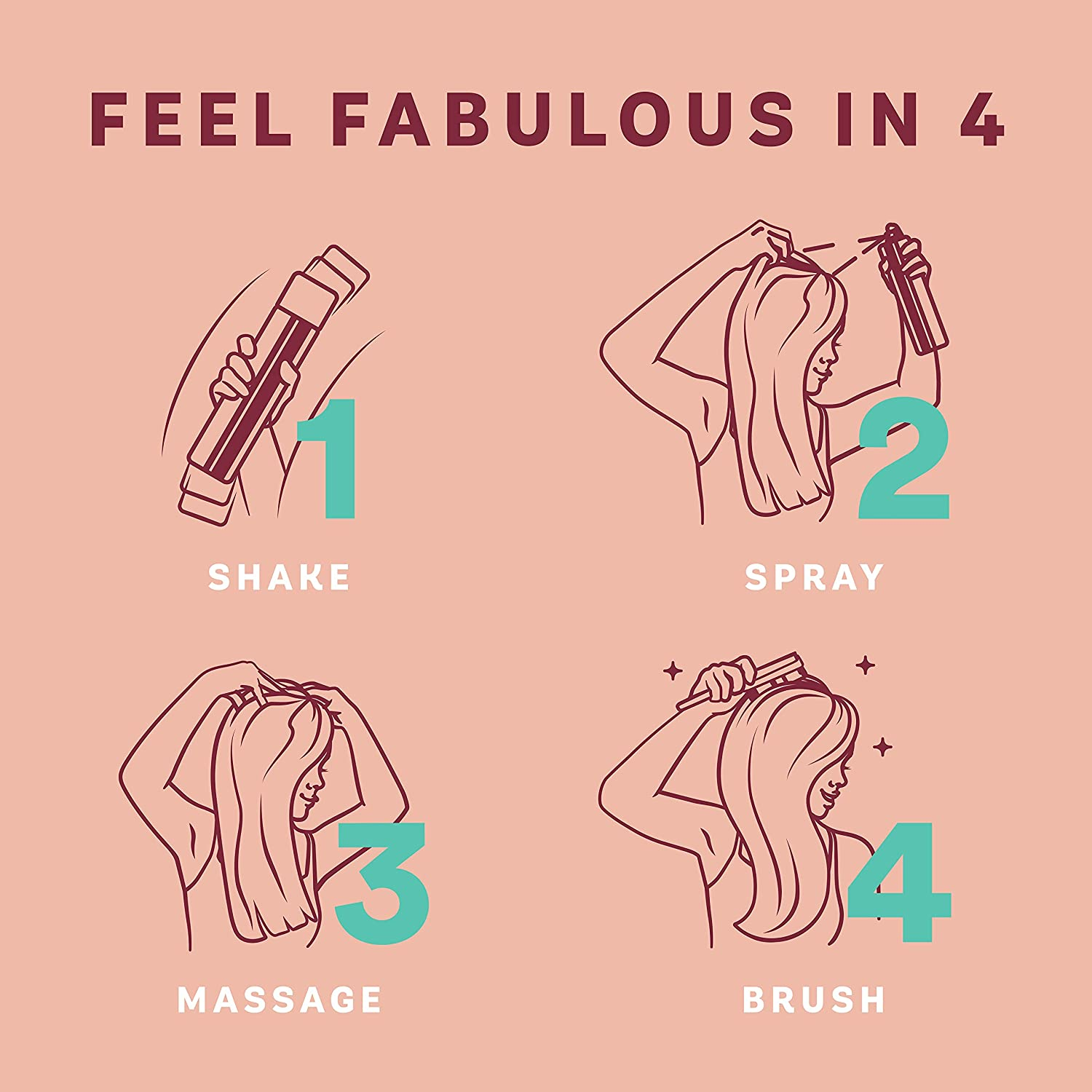 Batiste Rose Gold Dry Shampoo 350Ml - Quick Hair Refresh with Radiant Rose & Freesia Scent, Instantly Refresh & Revitalise Oily Hair, Adds Volume & Texture for All Hair Types, Instant & Quick Results image number 5