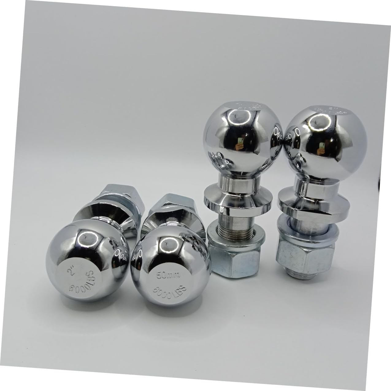 Baluue 50Mm Trailer Hitch Ball M22 Thread Tow Ball for Trailer Towing Heavy Duty Steel Construction Suitable for Off-Road image number 4