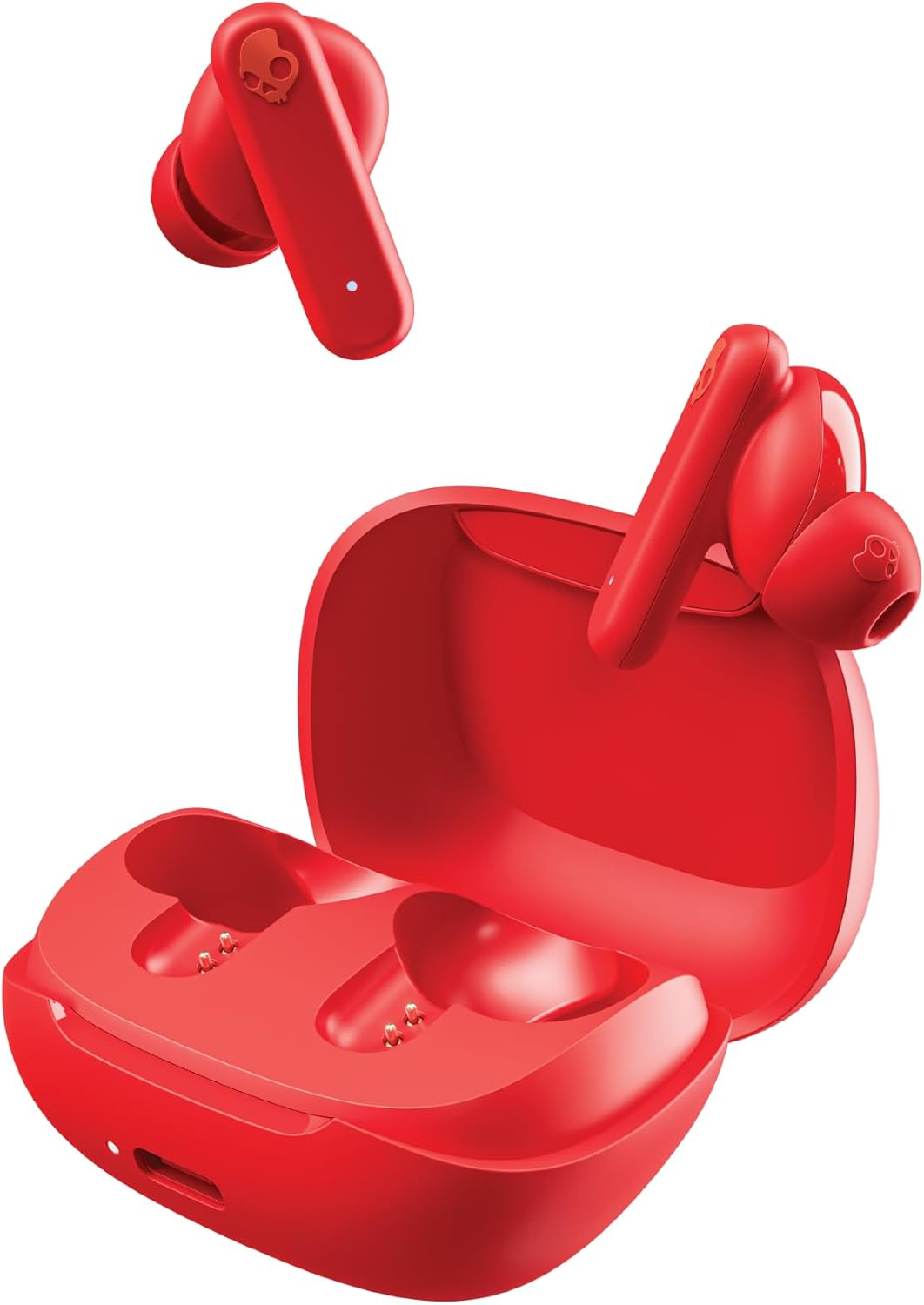 Skullcandy Smokin&rsquo; Buds Wireless Earbuds, Bluetooth Headphones, Noise Isolating Fit, up to 20 Hours Battery, IPX4 Sweat and Water Resistant, Microphone for Iphone Android - Pink