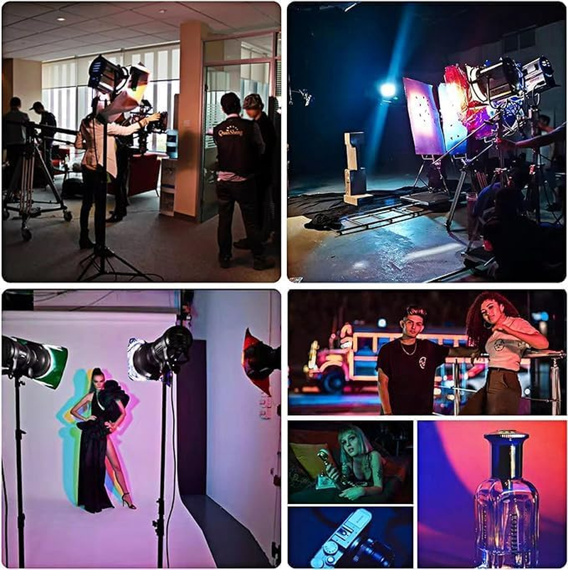 16 Pieces Color Correction Light Filter - 21X29.7Cm Transparent Colored Overlays for Photography Flash Lighting - 8 Colors PVC Sheets for Reading image number 3