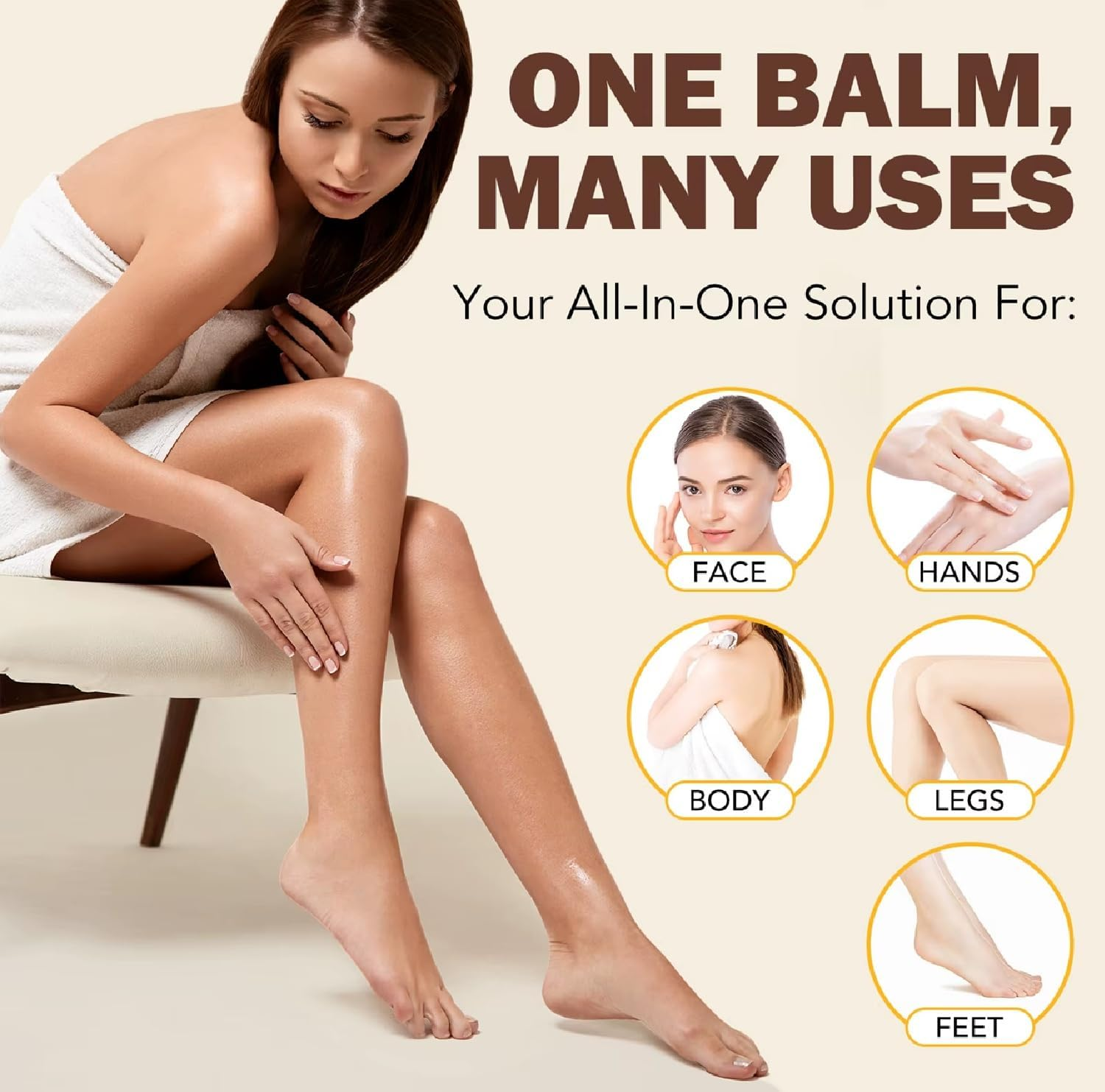 Grass-Fed Beef Tallow & Raw Honey Balm - Whipped Face & Body Moisturizer for Dry Skin - Natural Nourishing Cream with Beeswax for Men & Women - 100G image number 6