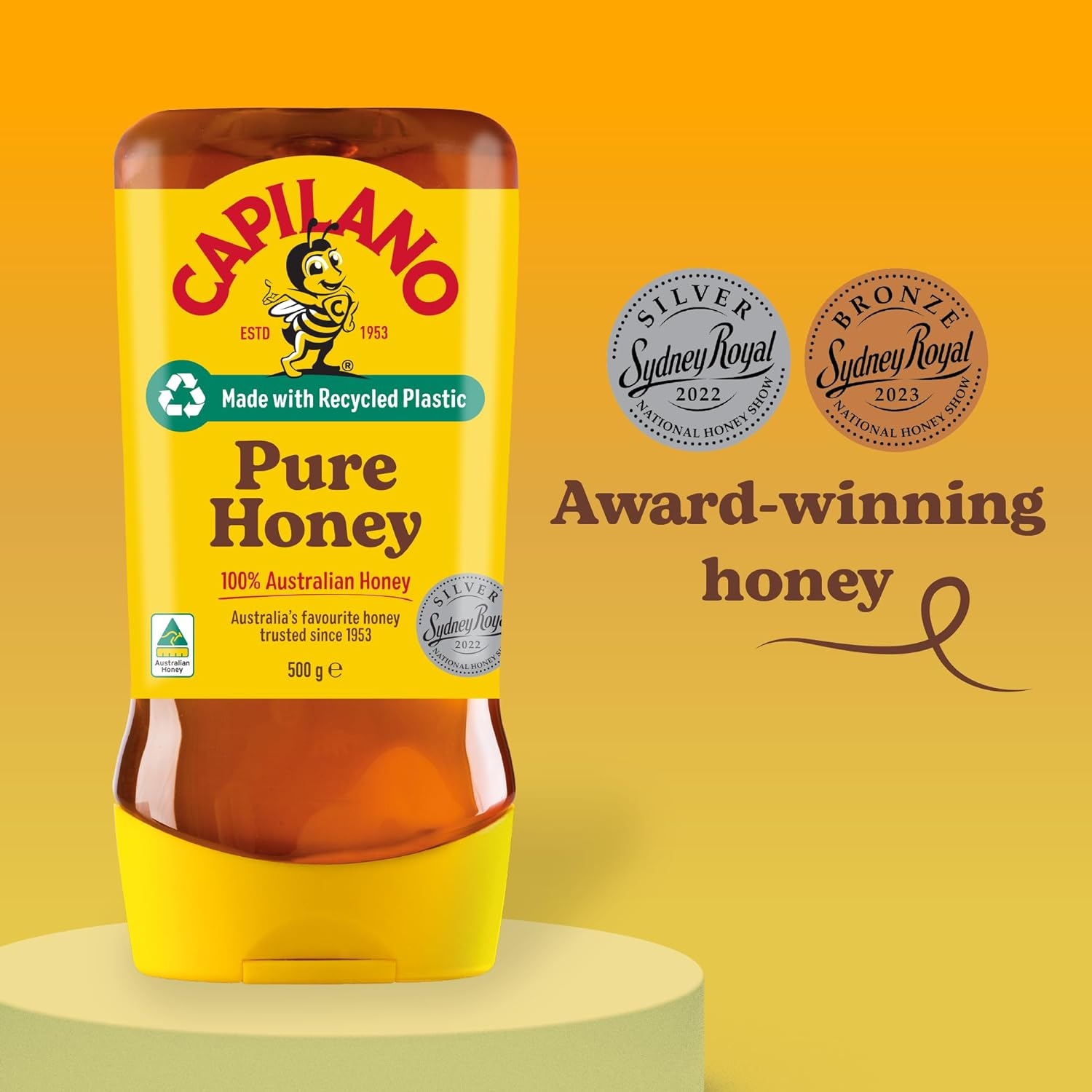 Capilano 100% Pure Australian, Premium, Easy-Pour Squeeze Bottle, 500G