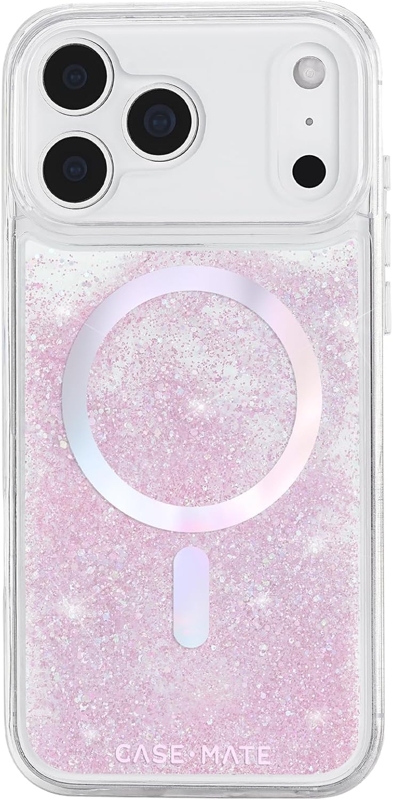 Case-Mate Iphone 17 Pro Max Case [Compatible with Magsafe] - Sparkly Floral Phone Case with 12Ft Drop Protection - Premium Magnetic Cover for Iphone 17 Pro Max - Floral Gems