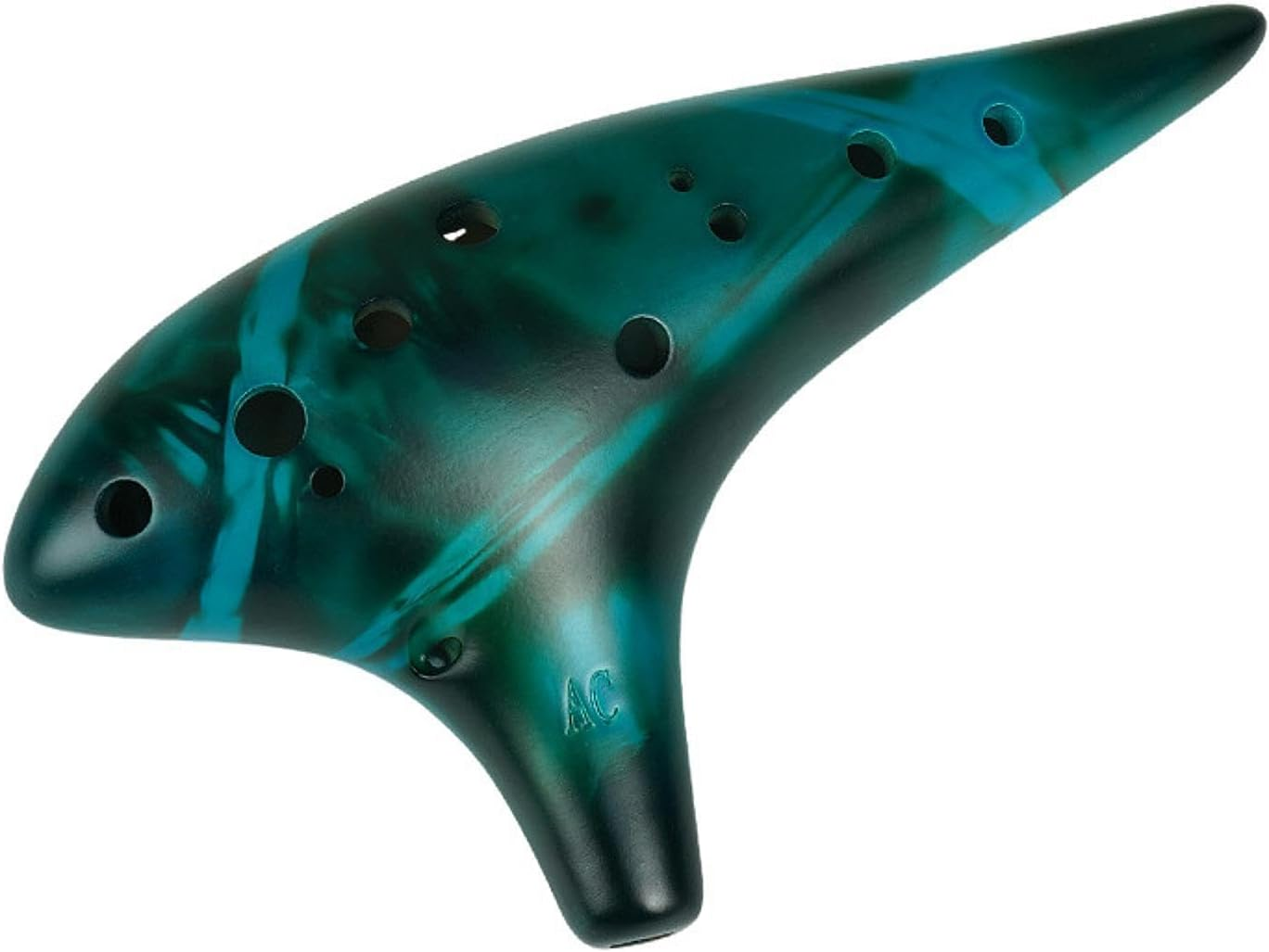 12 Hole Ocarinas Musical Instrument Pure Tone Beautiful Ocarina Instrument for Beginners Gift, Blue image number 2