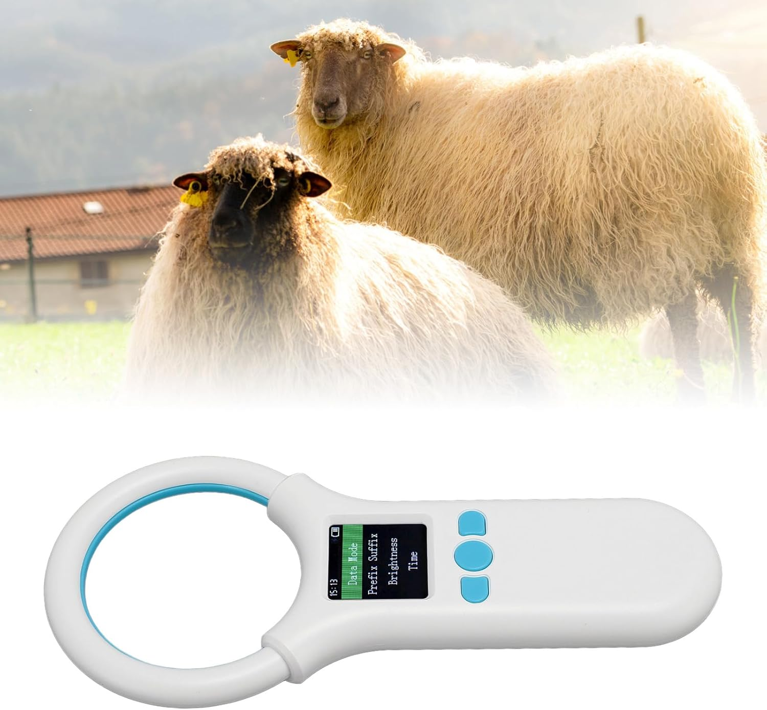 ASHATA Pet Microchip Scanner, Pet Microchip Reader, USB 1.44 Inch TFT LCD 134.2Khz 125Khz EMID FDX B Animal Chip ID Tag Scanner for Pig Dog Cat image number 2