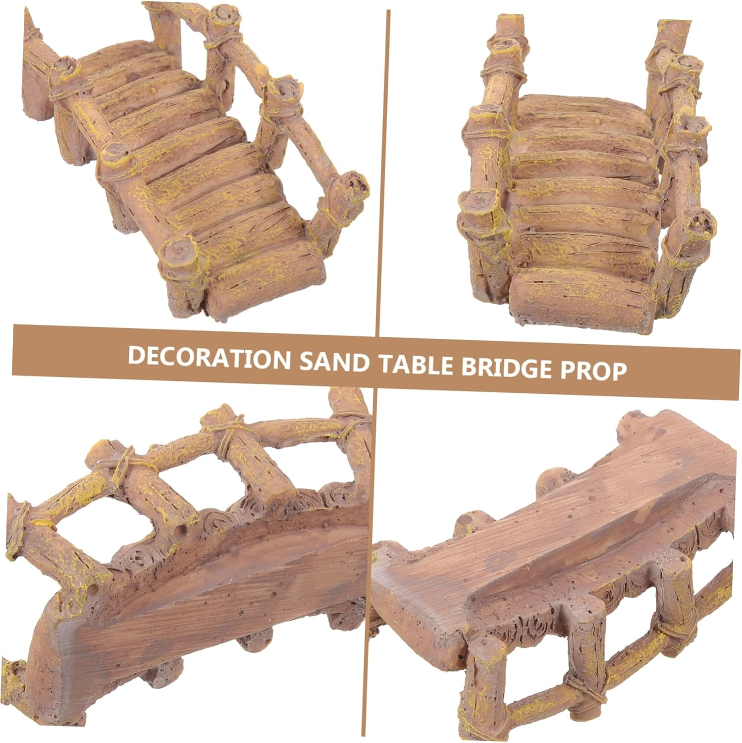 Yardenfun Bridge Decor Miniature Resin Bridge Decoration for Sand Table Figurine for Indoor and Outdoor Use and Safe Material Enhancement image number 6