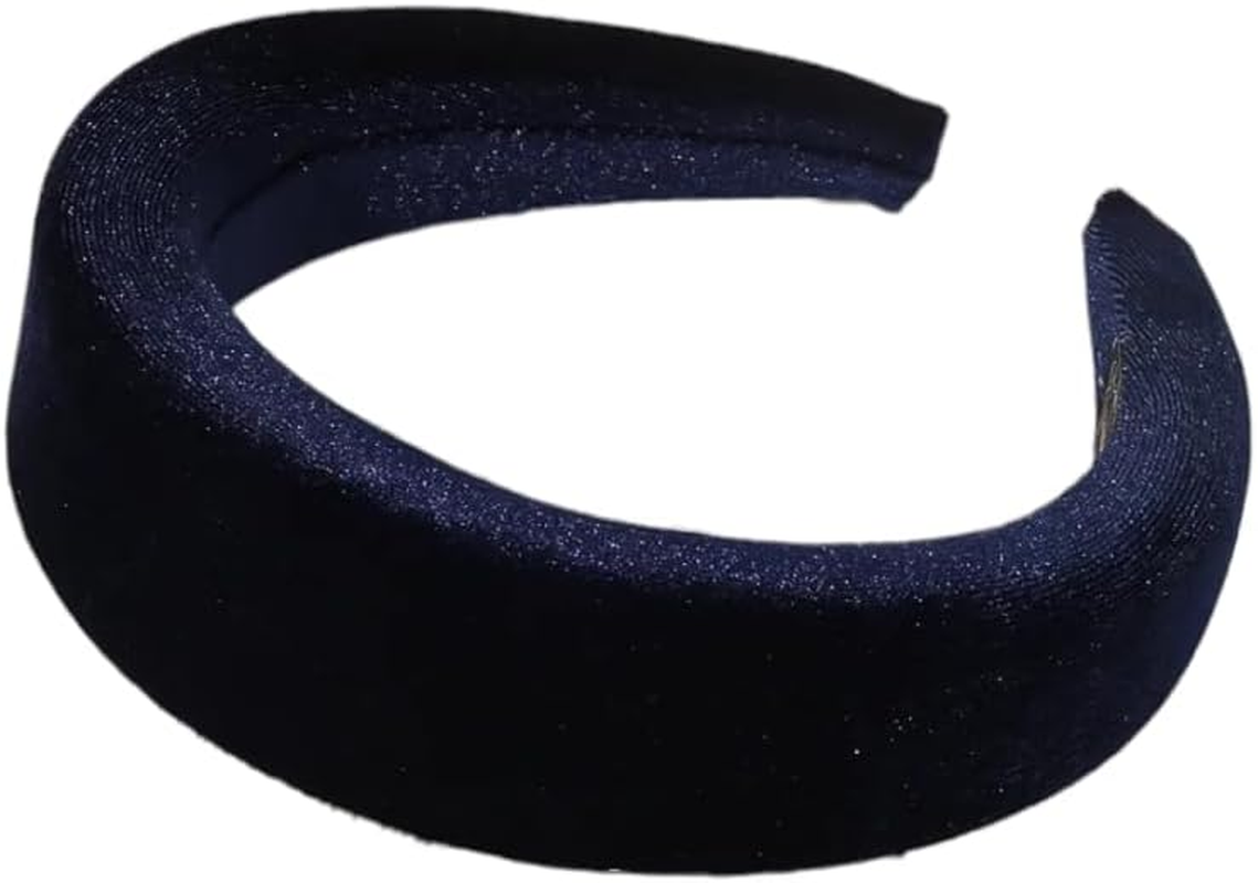 Bottega Della Principessa - Ladies Curved Velvet Headband Alice Band (Blue)