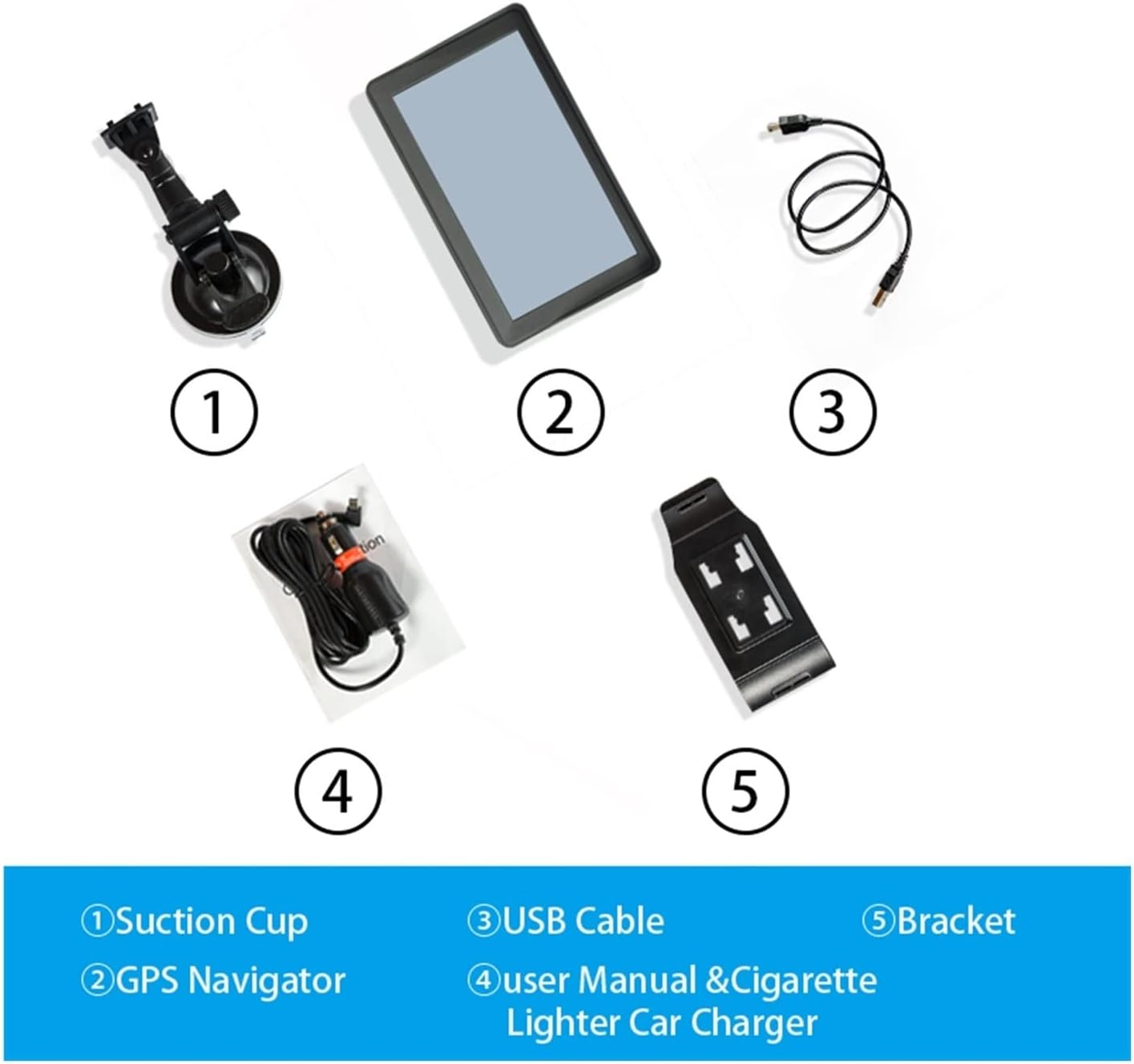 GPS Car Navigator, 7" Inch 8G or 16GB +RAM512MB Car GPS Navigation Av-In Bluetooth Wifi FM Transmitter Bundle for Car Truck Rv(16Gandroid) image number 5