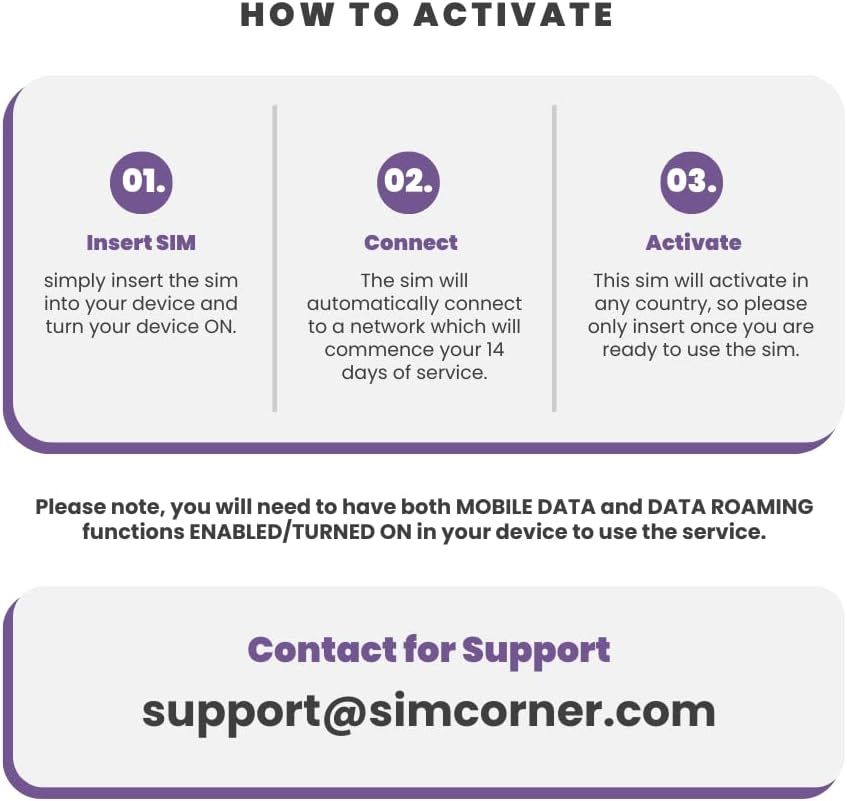 Simcorner USA Travel SIM Card (Unlimited 4G Data,10 Days) - 3-In-1 Data SIM Card - Standard, Micro & Nano SIM Card - Unlimited Calls & SMS to US, Hawaiian Mobiles & Landlines image number 4