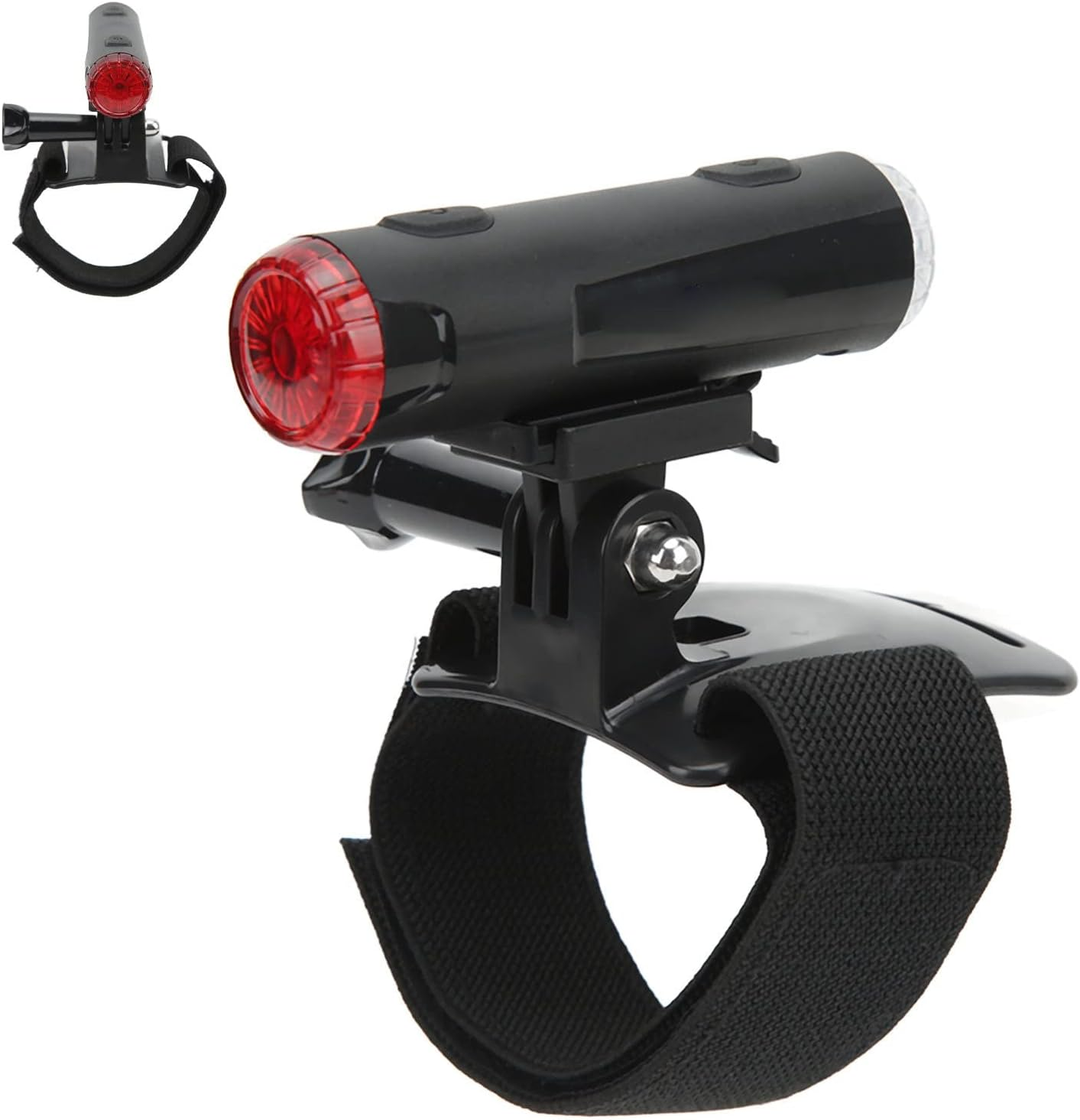 Bike Helmet Light, USB Charging 5 Modes Headlight for Cycling Camping, Adjustable Silicone Aluminum Alloy Material for Outdoor Sports, Running, Night Activities, Multi-Use Sce image number 6