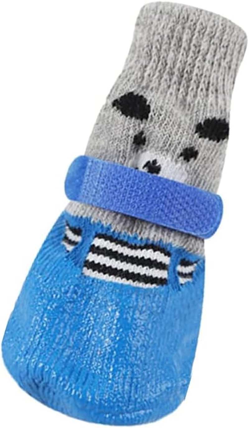 Sarini 4Pcs Waterproof Dog Boots, Paw Protectors, Suitable for Small, Medium and Large Dogs -?;M Size (Recommended 7-12 Pounds)