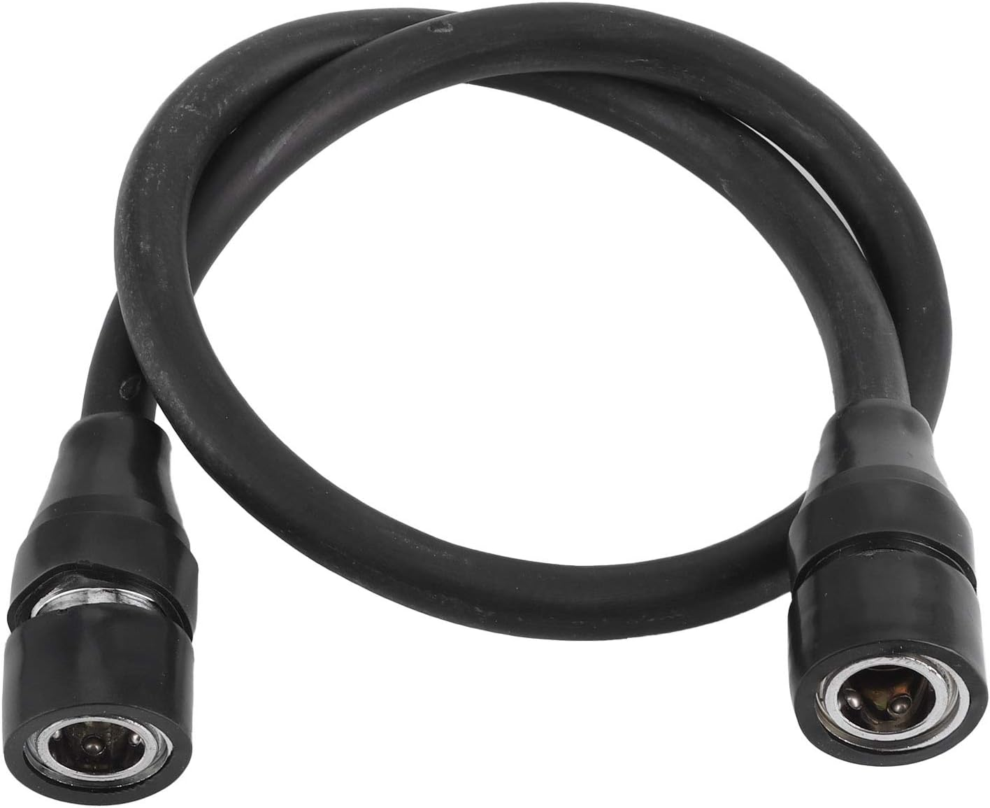 23.6In Highpressure Inflator Hose Doubleend Air Pump Quick Connection Female Connector for Inflators and Compressors Rubber Black image number 2