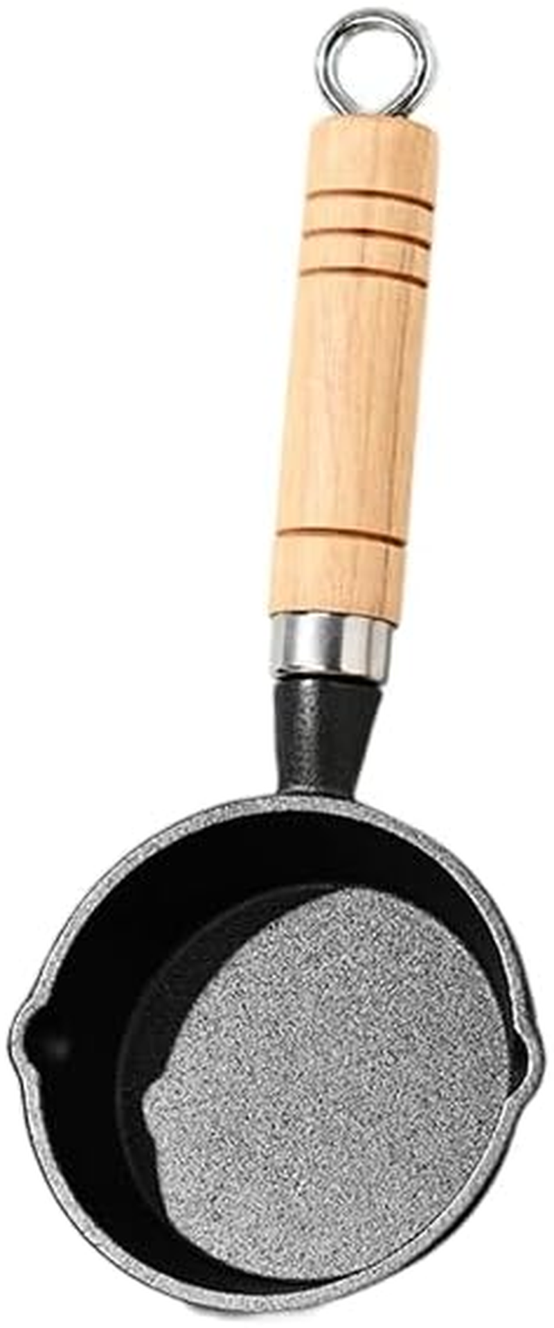 Cast Iron Melting Pot Sauce Pan, Sturdy and Practical Cast Iron Saucepan with Handheld Handle for Making Small Cakes (Black, 10 * 3Cm) image number 3