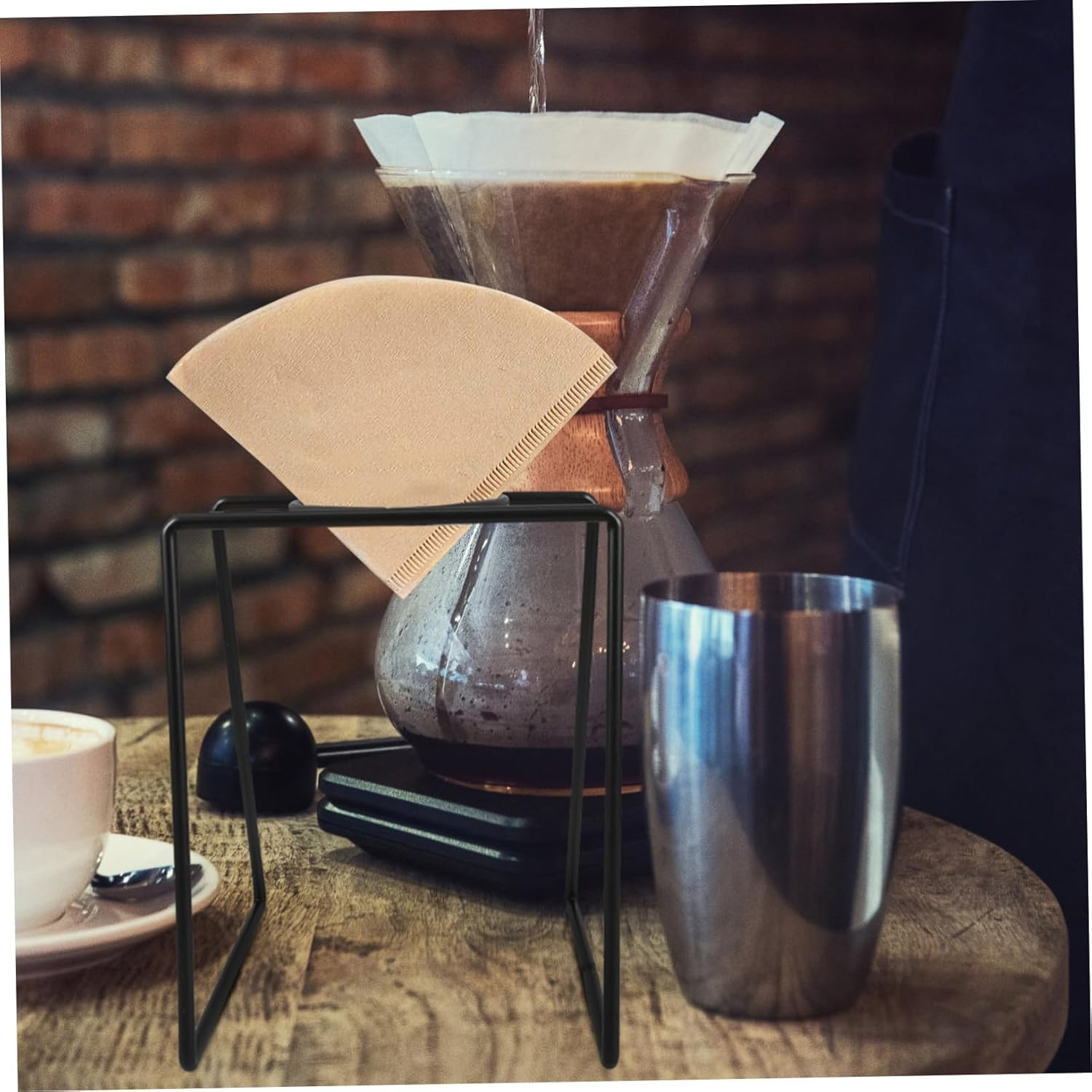 NULYLU Hand Pour Coffee Filter Holder Maker Stand Espresso Paper Filter Holder for Camping Tea Brewing