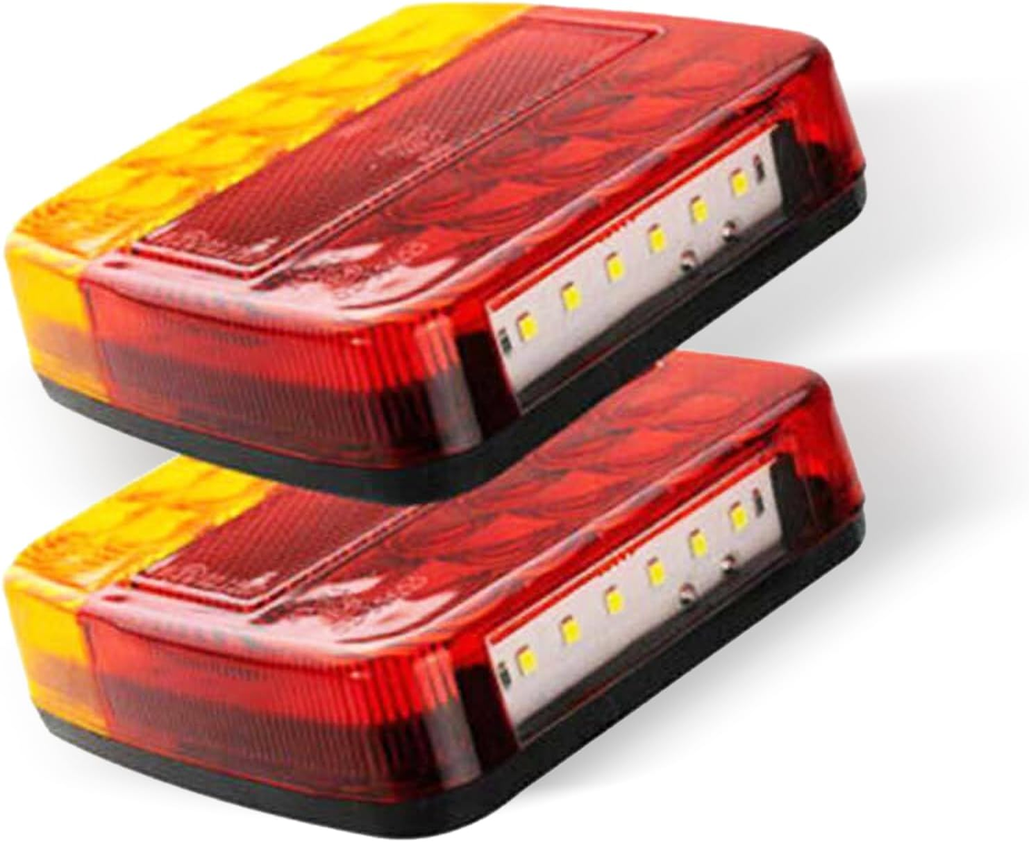 Elora 2X Trailer Tail Lights Kit 26 LED Stop Submersible Boat Truck Lamp A image number 6