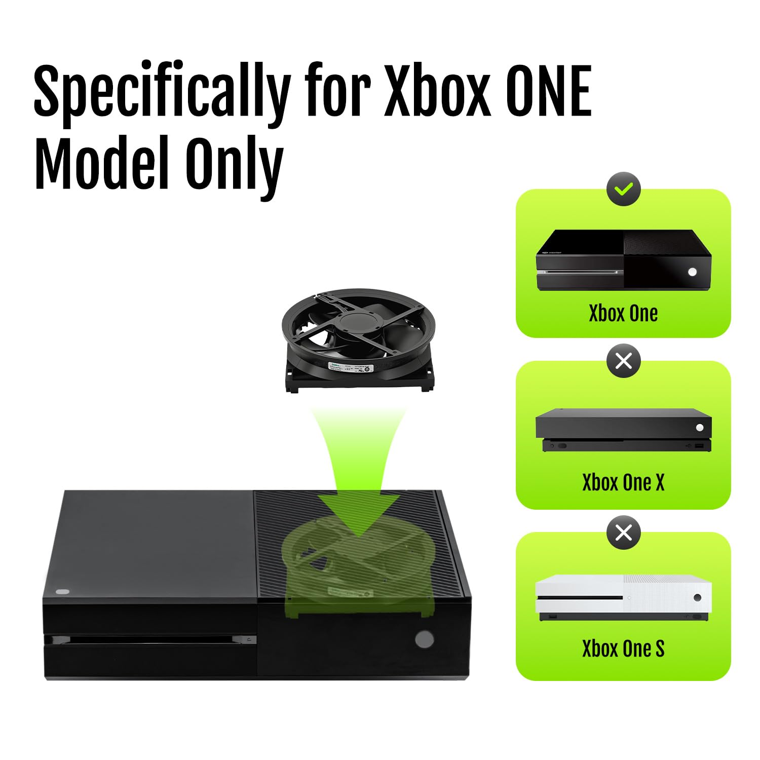 Gam3Gear Replacement Internal Cooling Fan for Xbox ONE image number 4