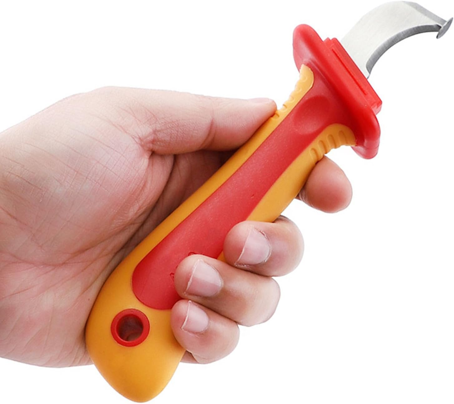 Insulated Sheathing Knife Fast Strip Cable Stripper Cutter Wire Stripping for Electricians and Telecom Use image number 4