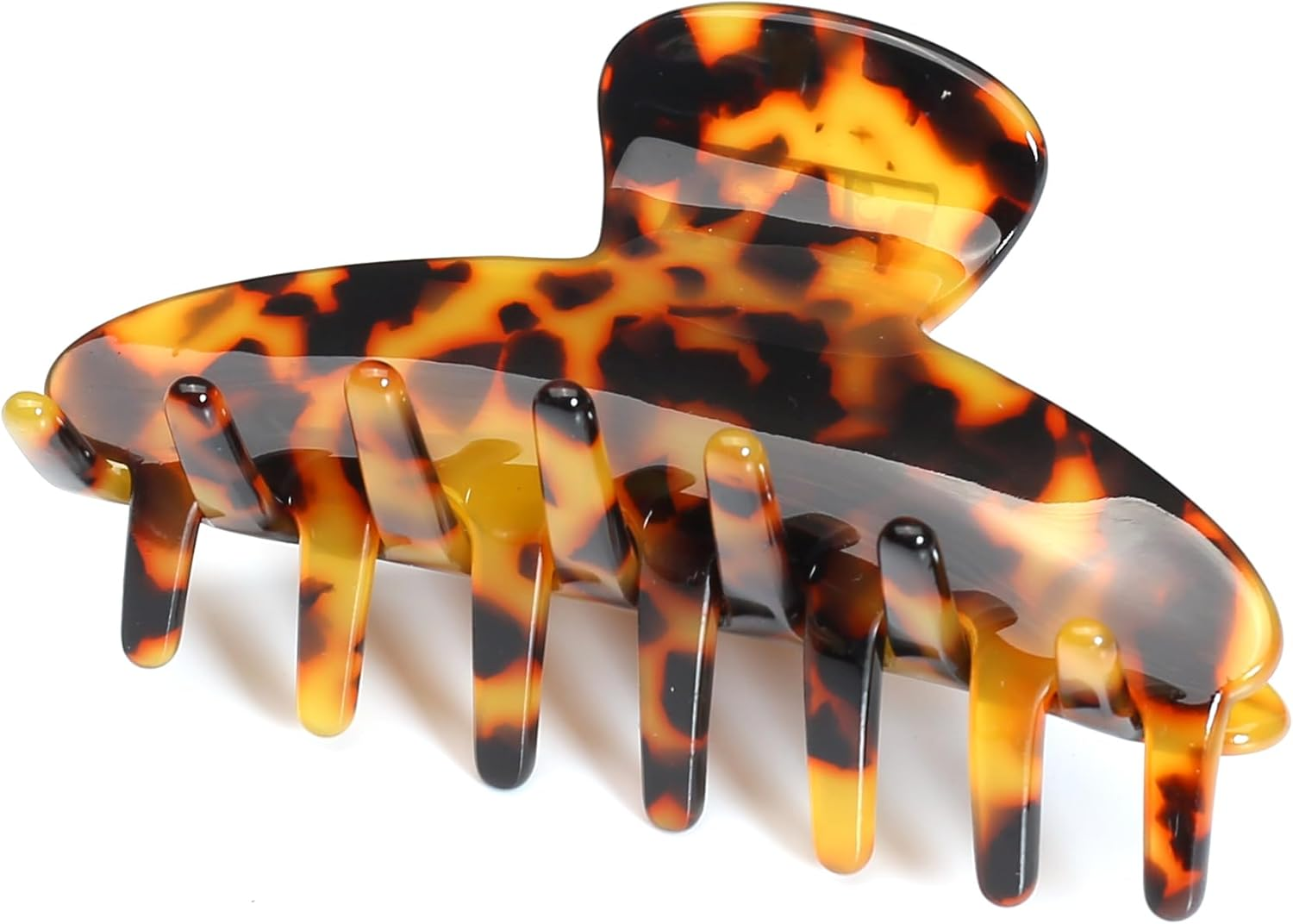 Qingoo Pink Medium Acetate Hair Clip Claws Hair Clip Hair Accessories Elegant Hair Accessory for Medium Thick Medium Hair 1 Piece (8.5 X 4.5 Cm, Pink)