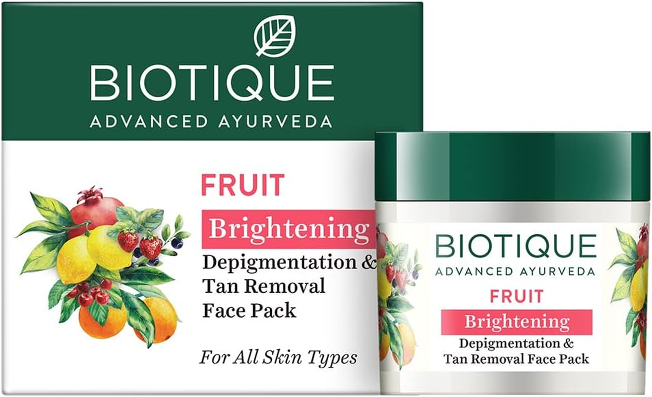 Biotique Fruit Whitening & Depigmentation Face Pack 75G/2.65 Fl.Oz. image number 1