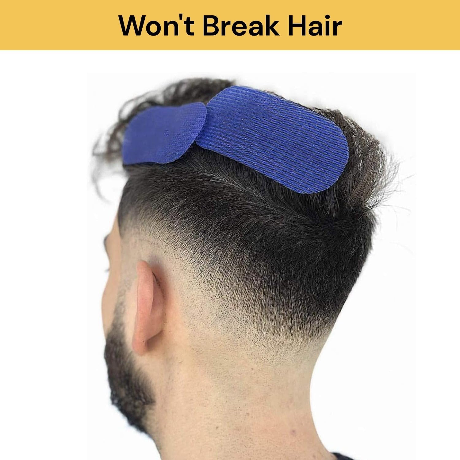 Spendeal 8 Pack Barber Hair Grippers &ndash; Hair Sectioning Clips for Men & Women, Salon Hairs Holders for Haircutting & Styling &ndash; Reusable, Non-Slip Hair Grips for Professional and Home Use (Black, 8 Pack) - Blue image number 2